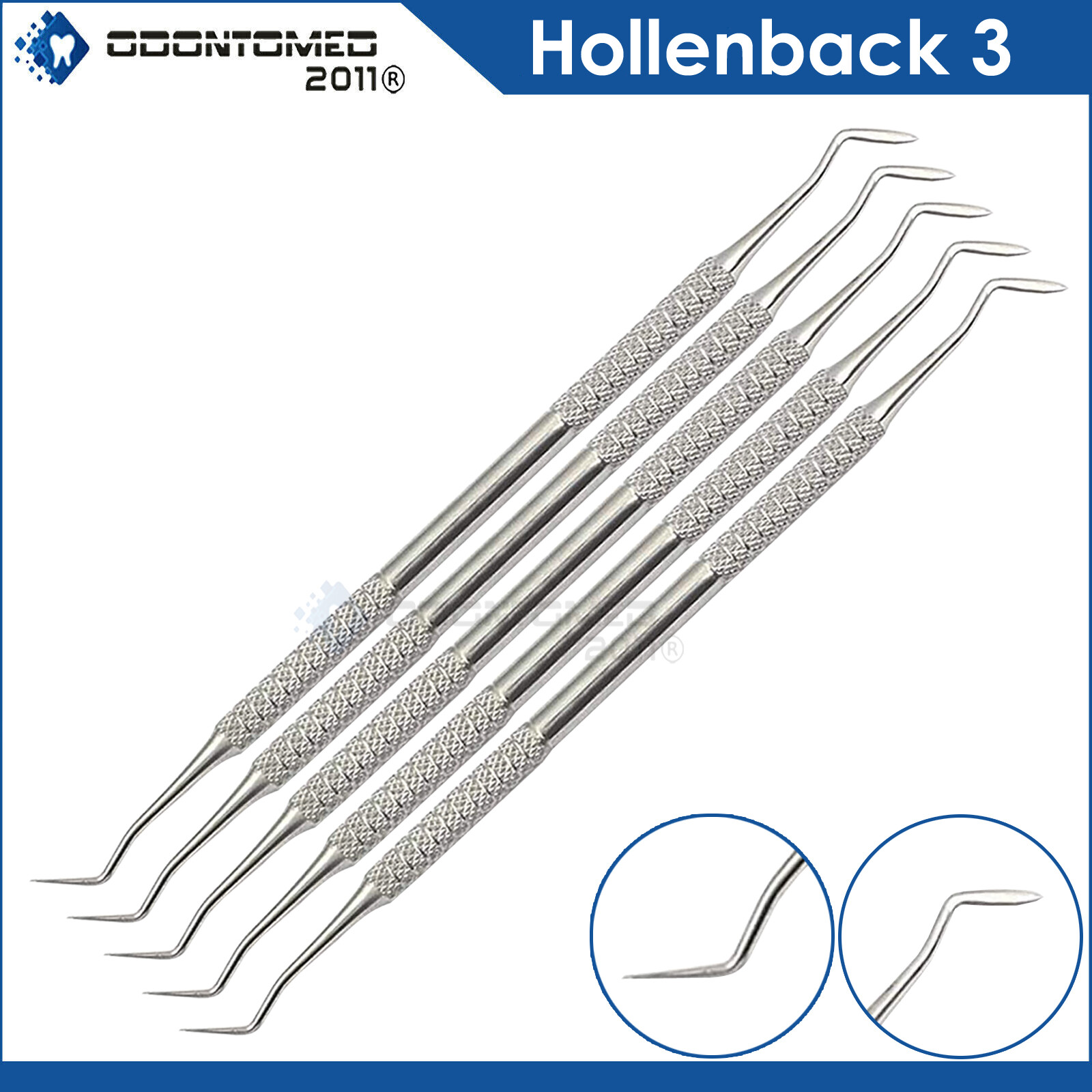 5 Dental Hollenback Wax Carver #3 Modelling Composite Hand Filling Instruments
