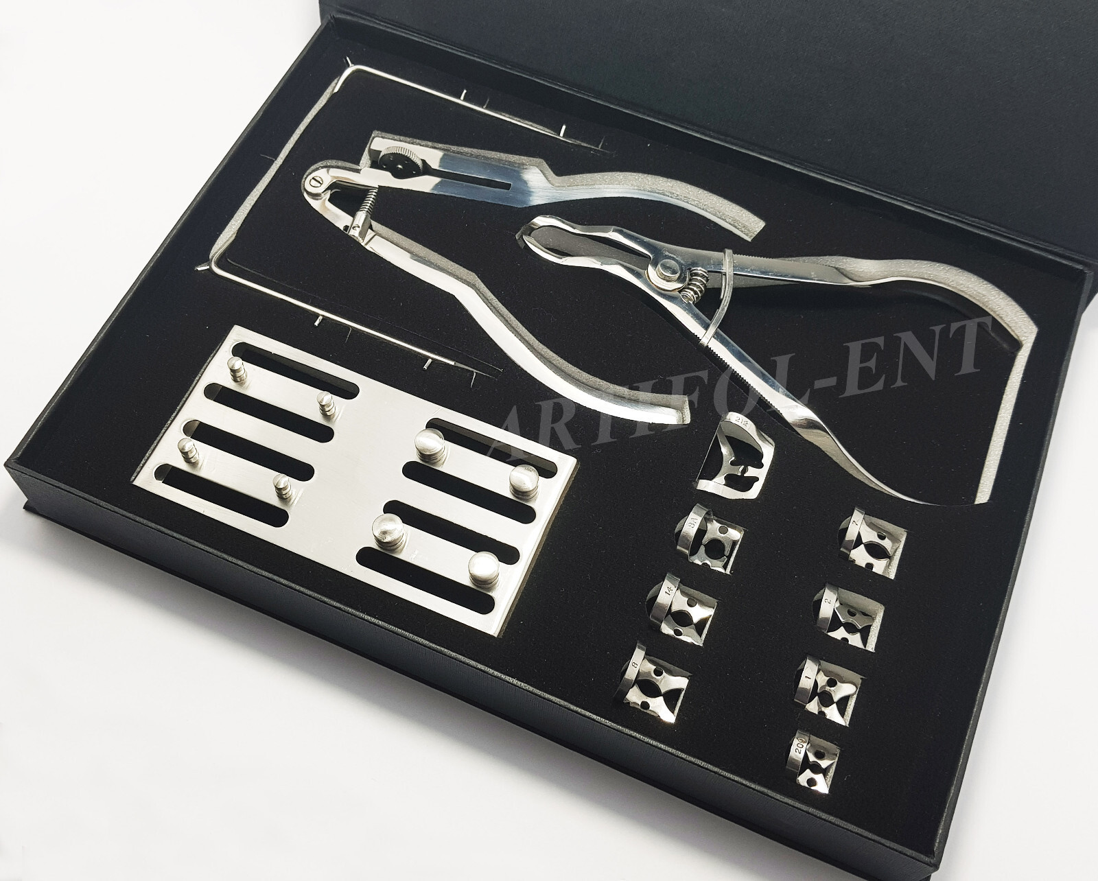 Dental Rubber Dam Kit Ivory Punch Plier Frame Clamps Endodontic Oral Instruments