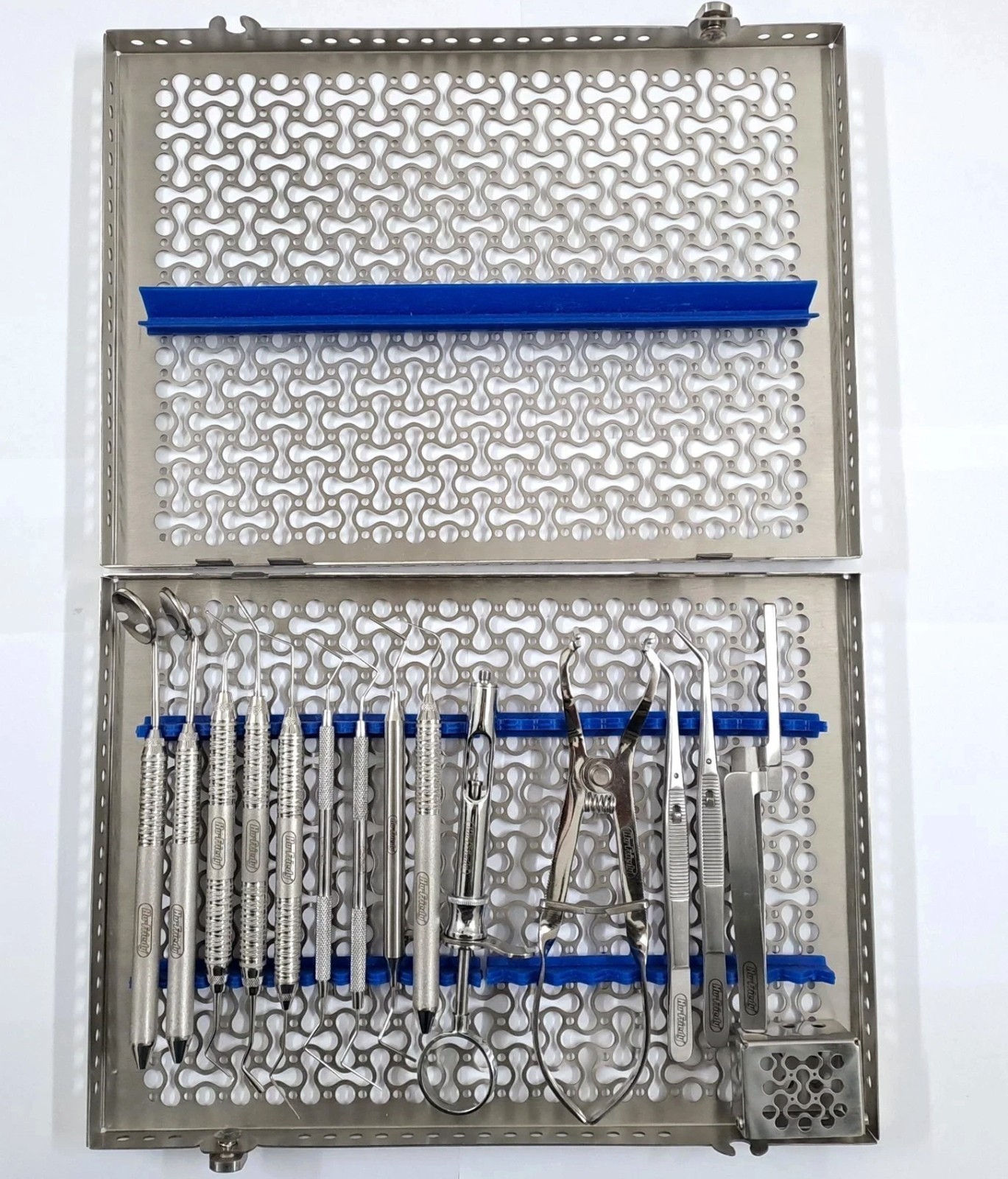 Hu Friedy Dental Endodontic Instruments Set of 15 w/LRG Sterilization Cassette