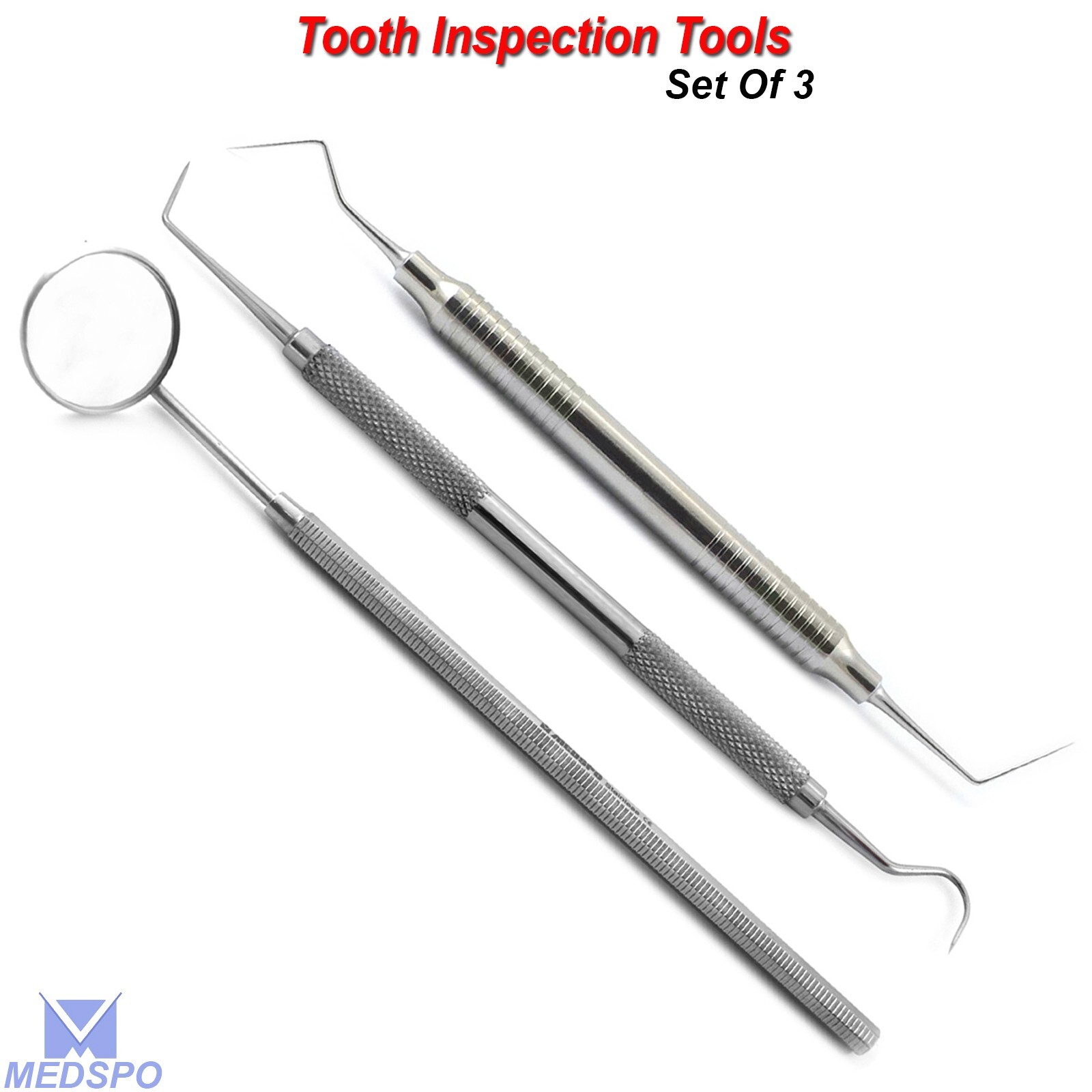 Dental Endodontic Examination Mouth Tooth Inspection Upper Lower Wisdom Probe 6