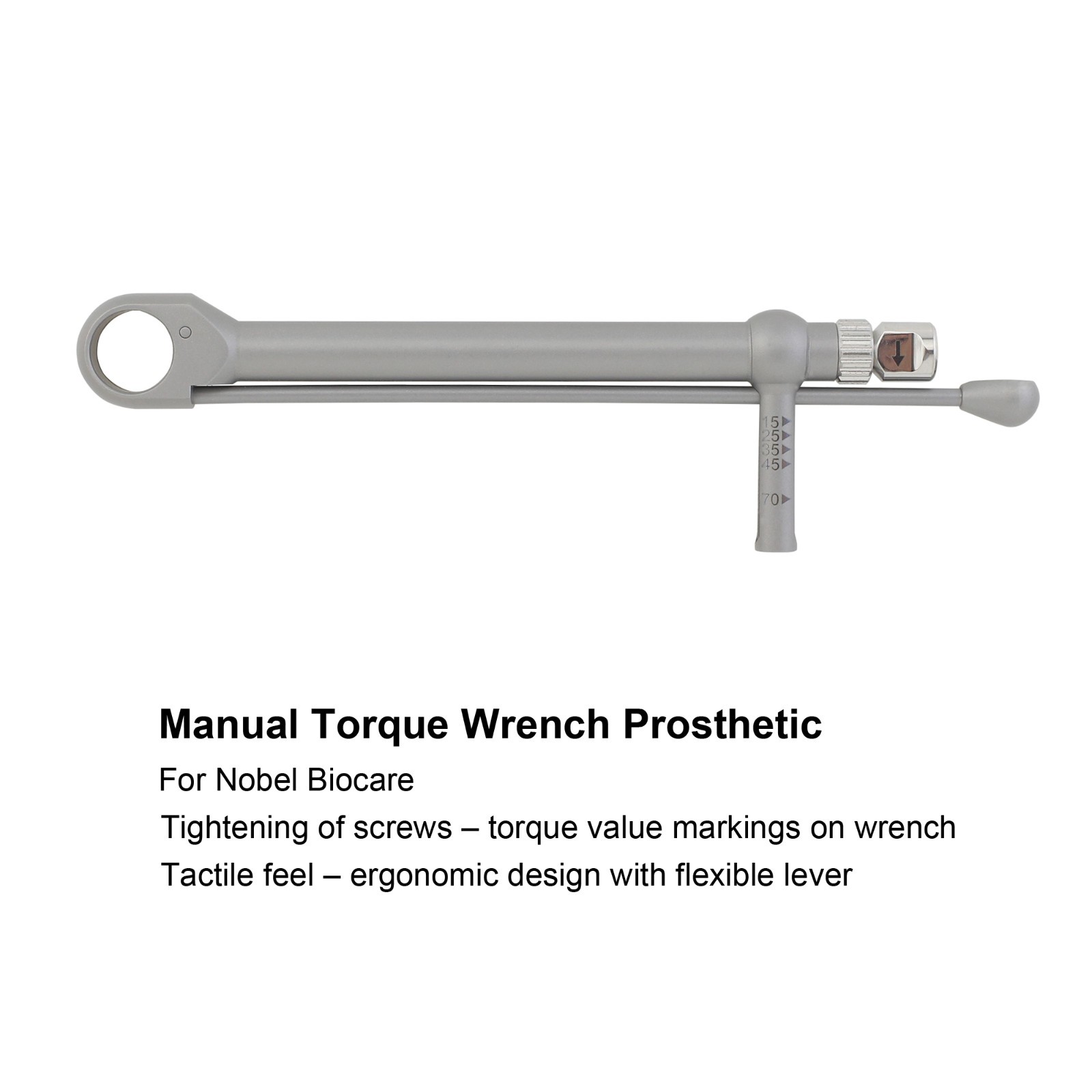 Implant Nobel Biocare Torque Wrench UniGrip Screwdriver Driver Manual Adapter