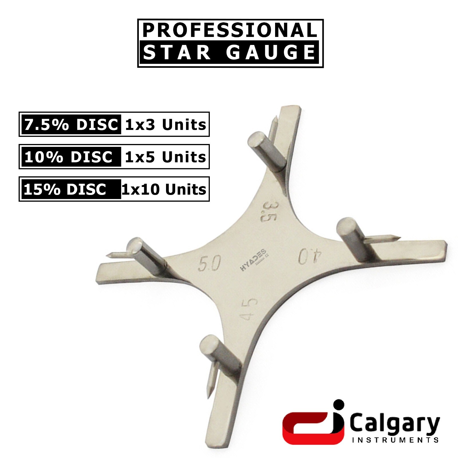 Bracket Positioning Gauge Orthodontic Boone Star Like Dental Measuring Tools CE