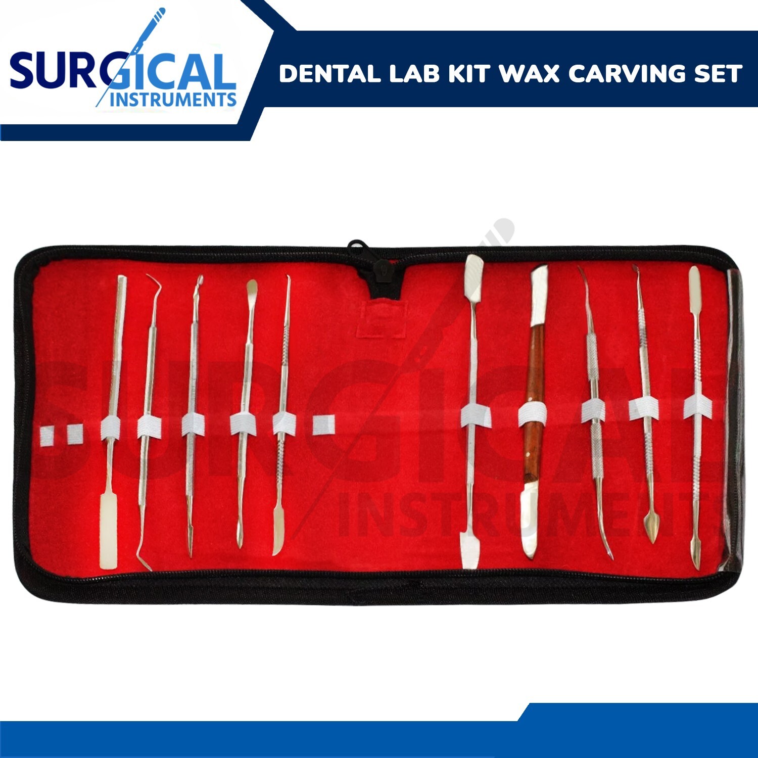Dental Lab Kit Wax Carving Tool Set Surgical Dental Instruments German Grade