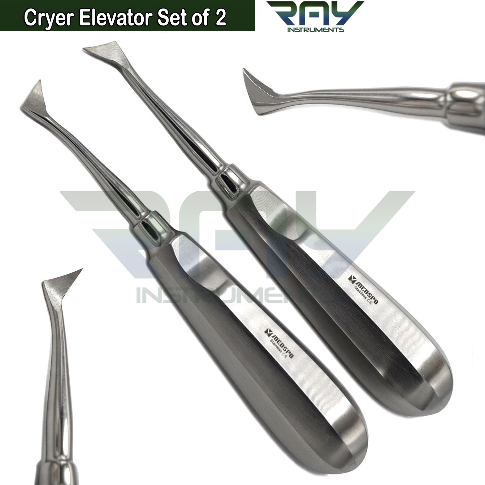 Dental Tooth Extracting Extraction Luxating Root Elevators Surgical Instruments