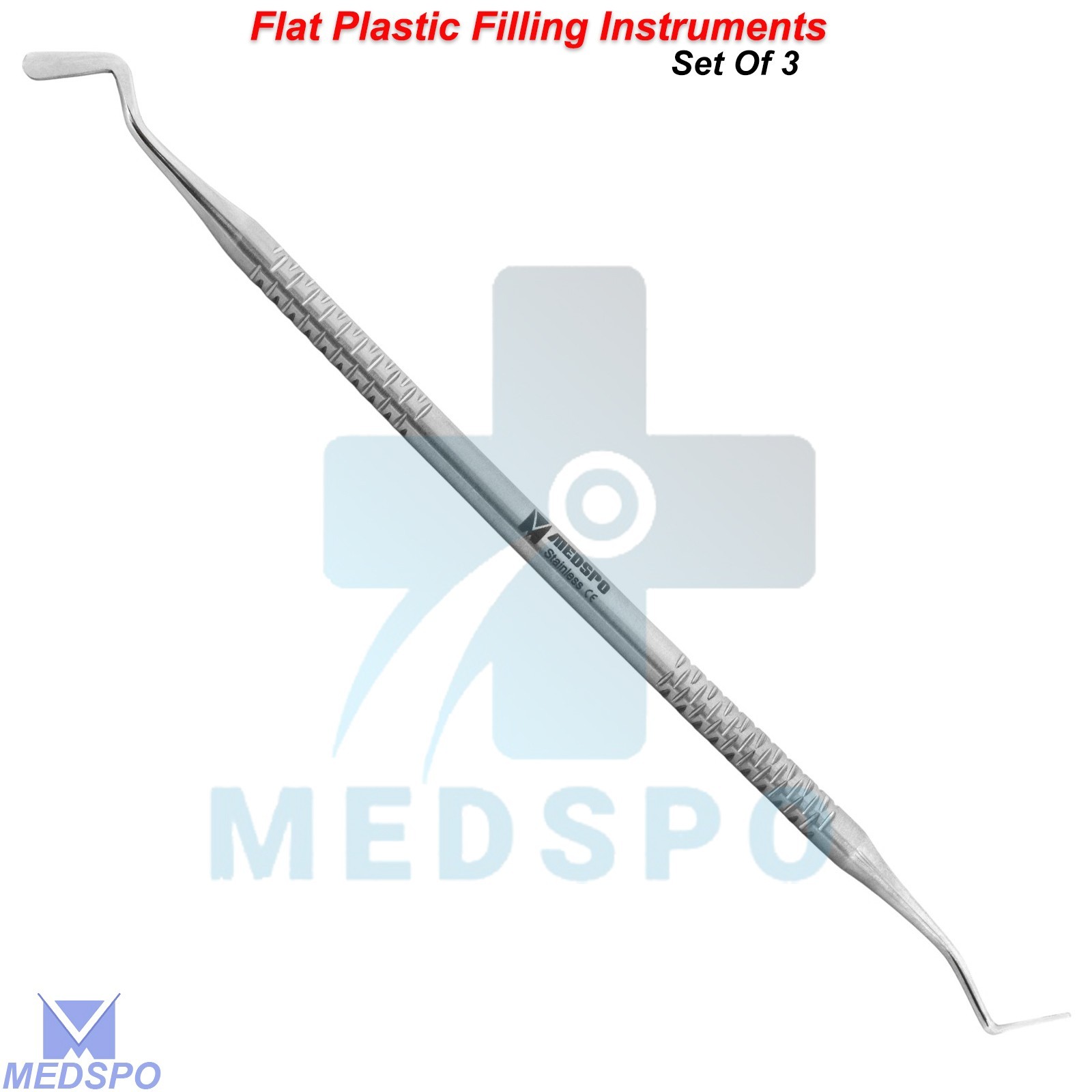 Composite Flat Plastic Filling Contouring Double Ended Restoration Instruments