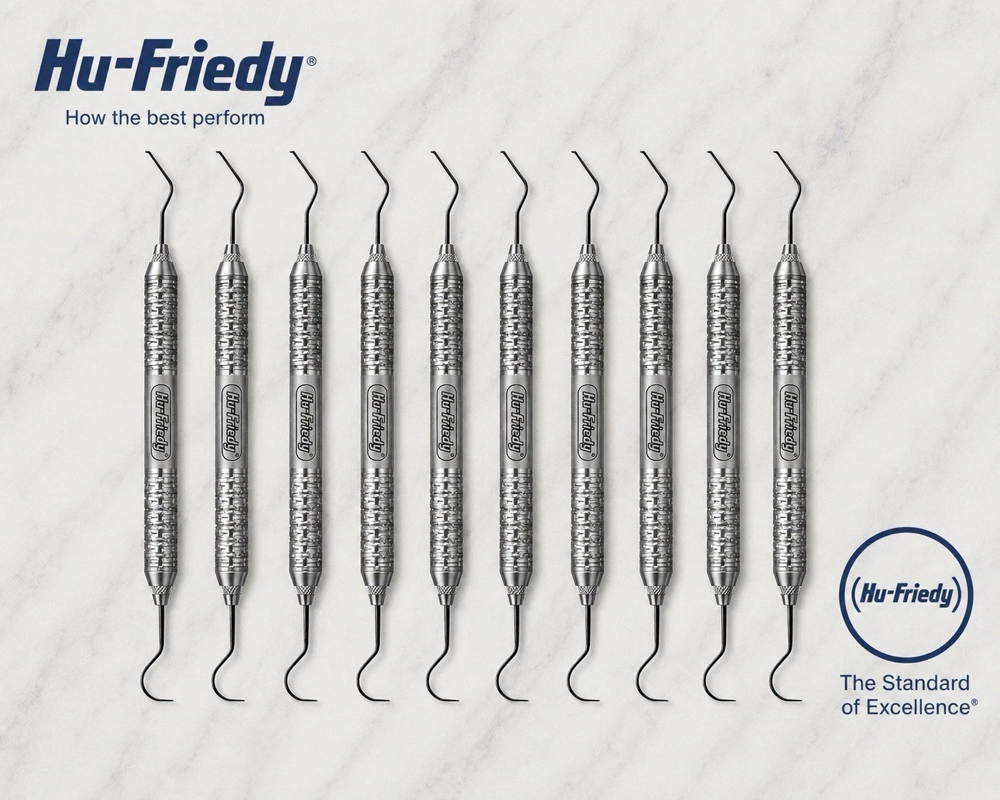 HU FRIEDY explorer EXD56 #5 dental instruments satin steel handle lot of 10 pcs