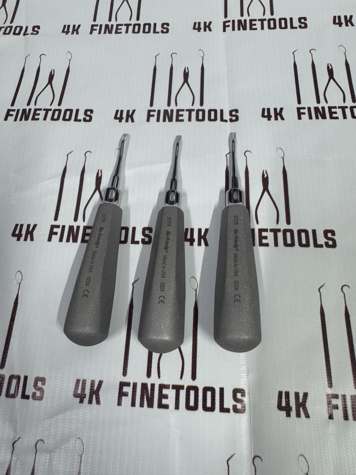 Lot Of 3 PCS HU FRIEDY Serrated Elevator No.77R