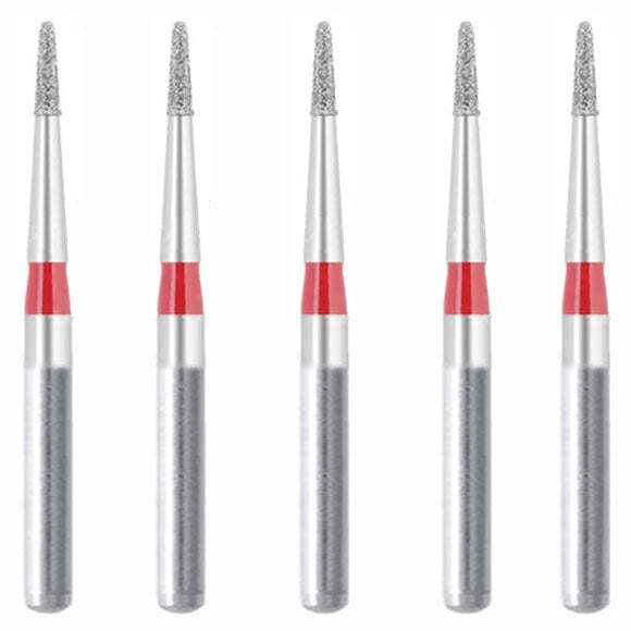 Needle Sharp Short Long Neck 0.8 mm Dia Fine Diamond Bur 5/PK [26-539.8F2]