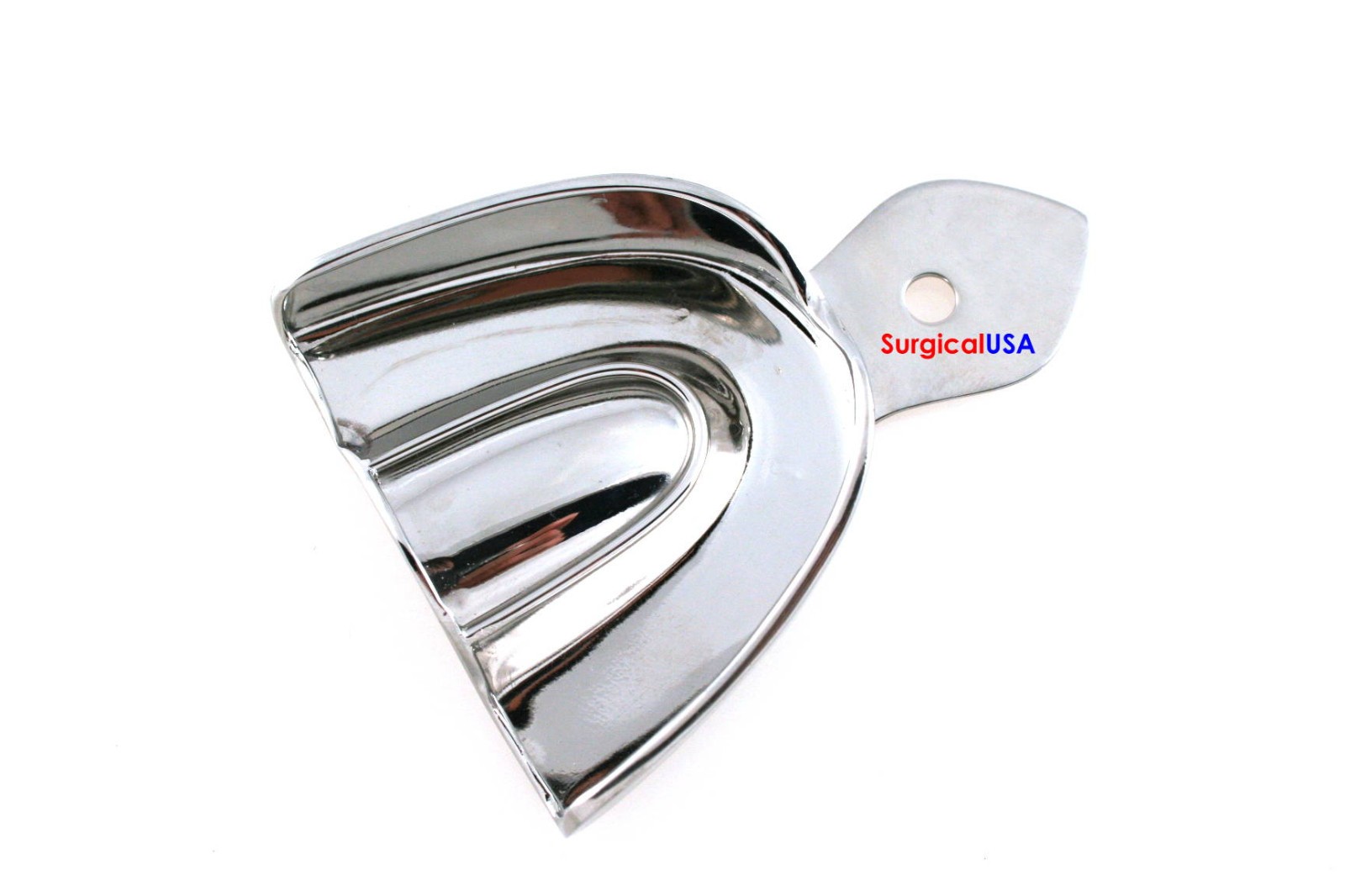 6 Pcs Solid Metal Dental Impression Trays Set Upper & Lower Edentulous