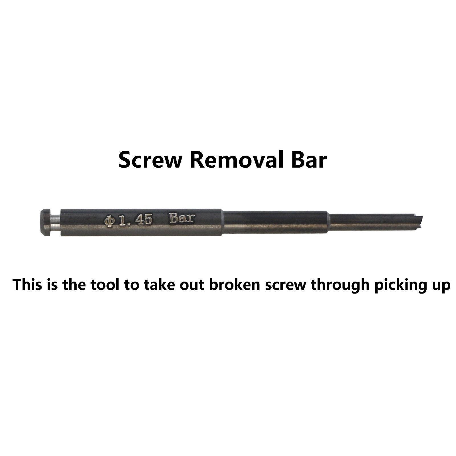 Implant Fractured Broken Screw Removal Fixture Extractor Remover Drill Tap Bar