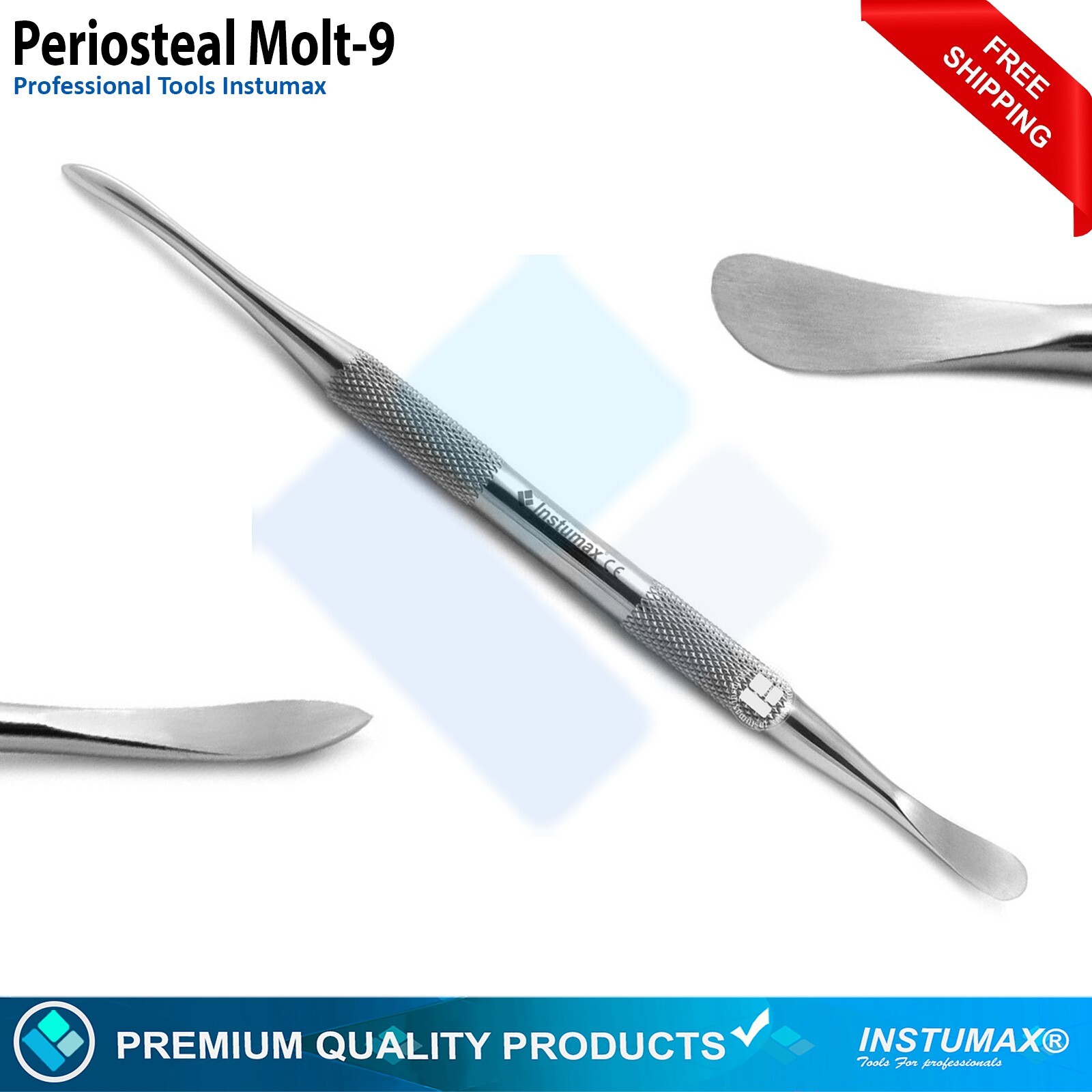 Dental Bone Grafting Instrument Kit 4-Pcs Implant Bone Rongeur Molt 9 Collector