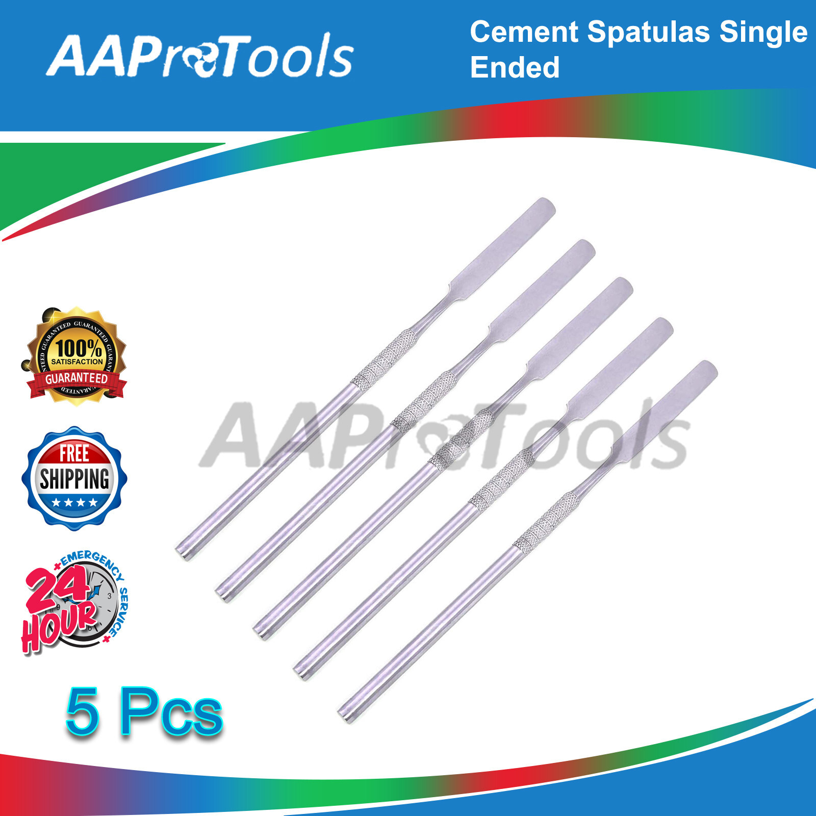 DENTIST LABORATORY LAB AMALGAM MIXING SPATULA SINGLE END CEMENT SPATULAS X5