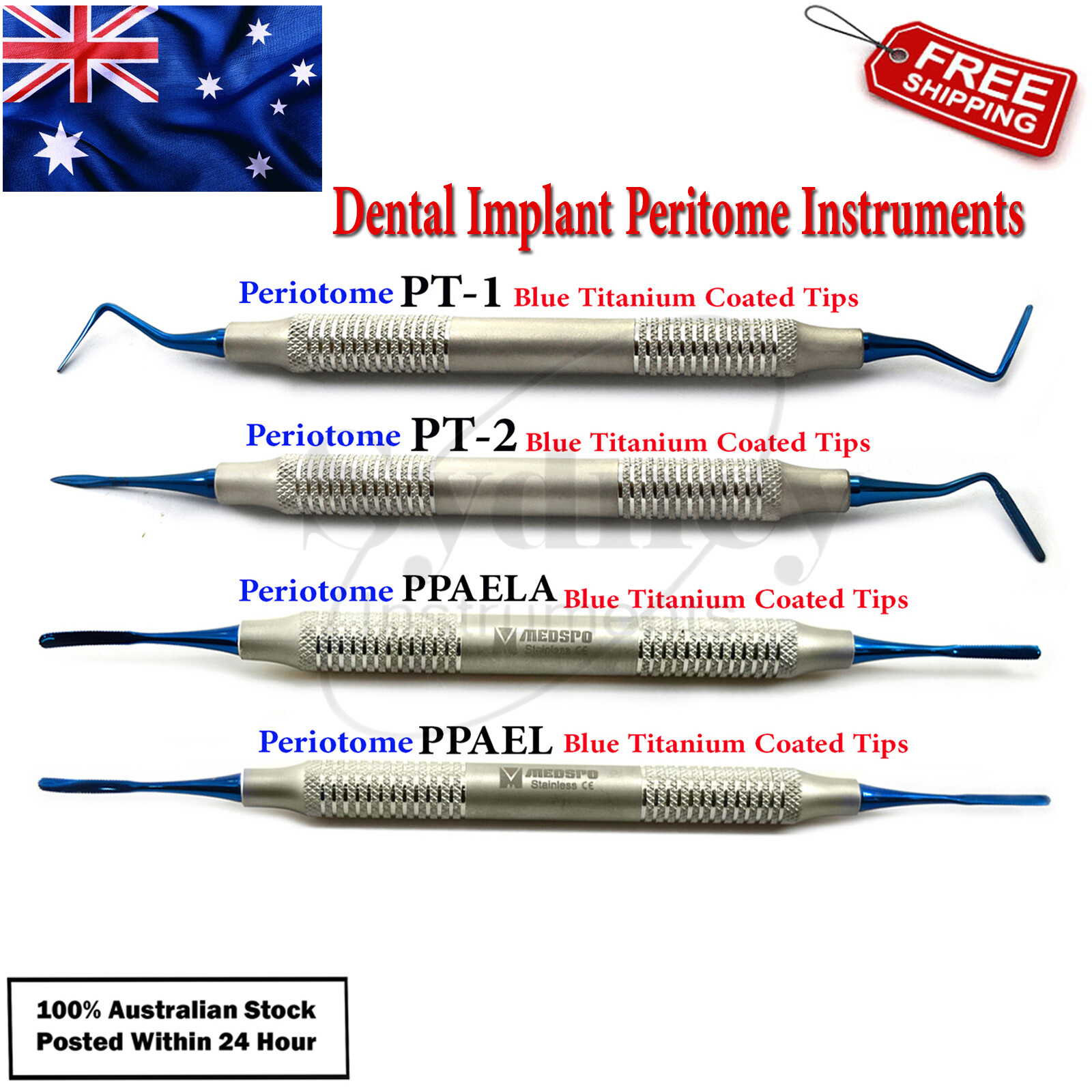 Periodontal Dental Periotome PT1 PT2 Implant Tooth Extraction Anterior Posterior