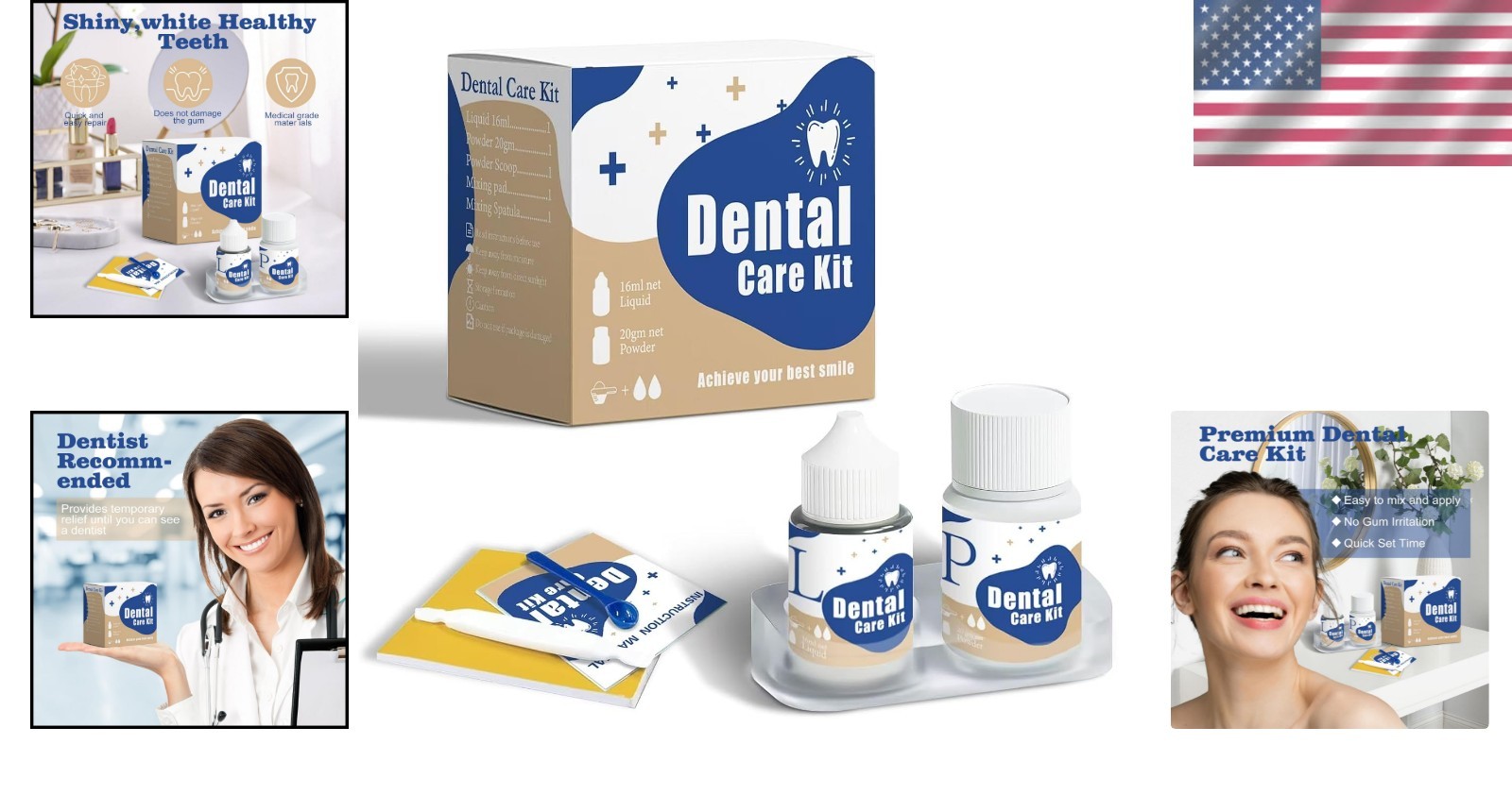 Universal Tooth Repair Kit – Self Adhering Filling Solution for Crowns & Bridges