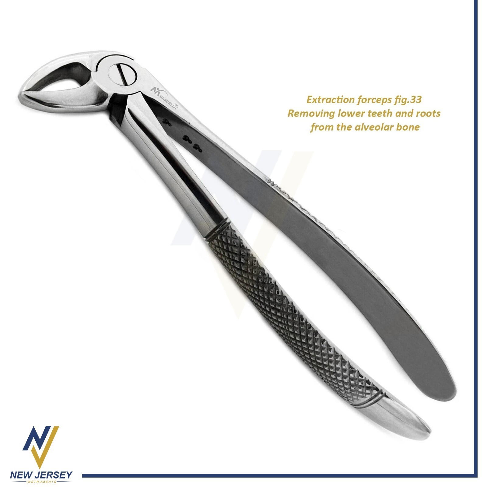 Tooth Extraction Forceps FIG # 33 Lower Roots Extracting Surgical Instruments CE