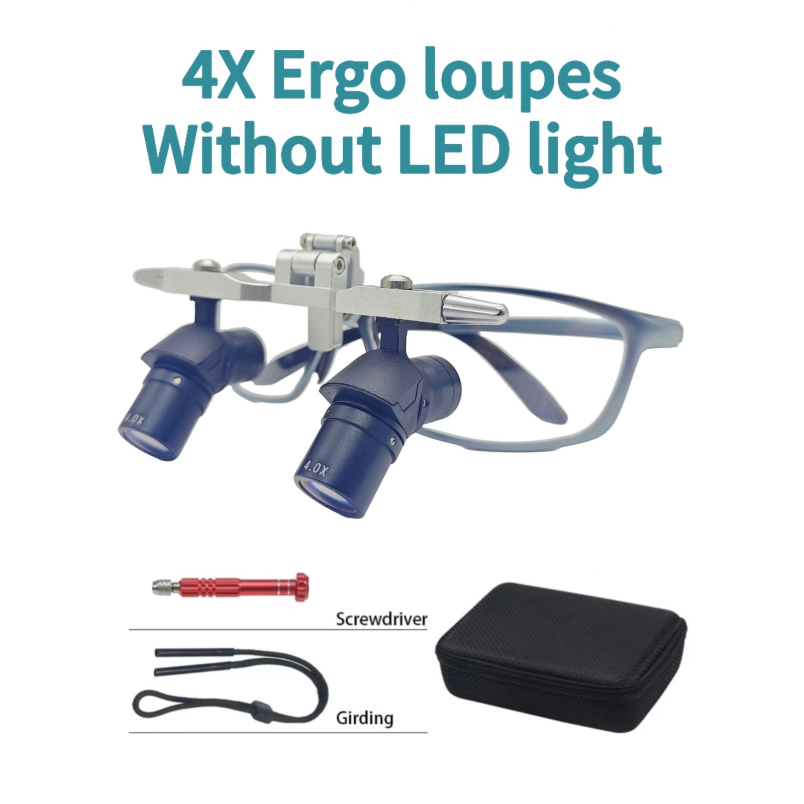 Dental Surgical Medical Ergo Loupes 4X 6X Magnifier Binocular Magnifying Glass