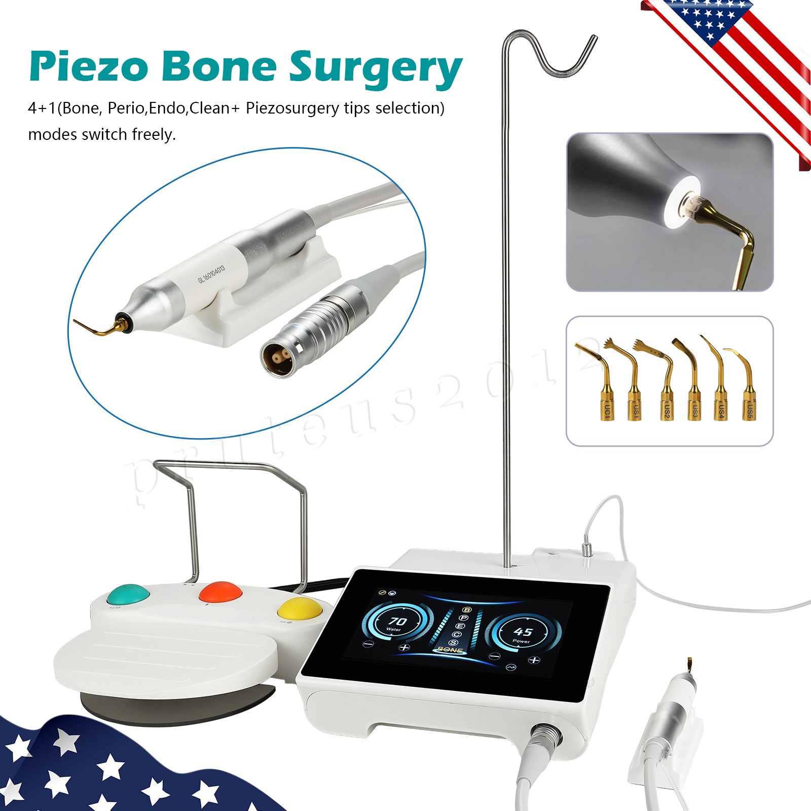 Surgery Pro Dental Piezo Surgical Piezosurgery Ultrasonic Bone Cutter Machine