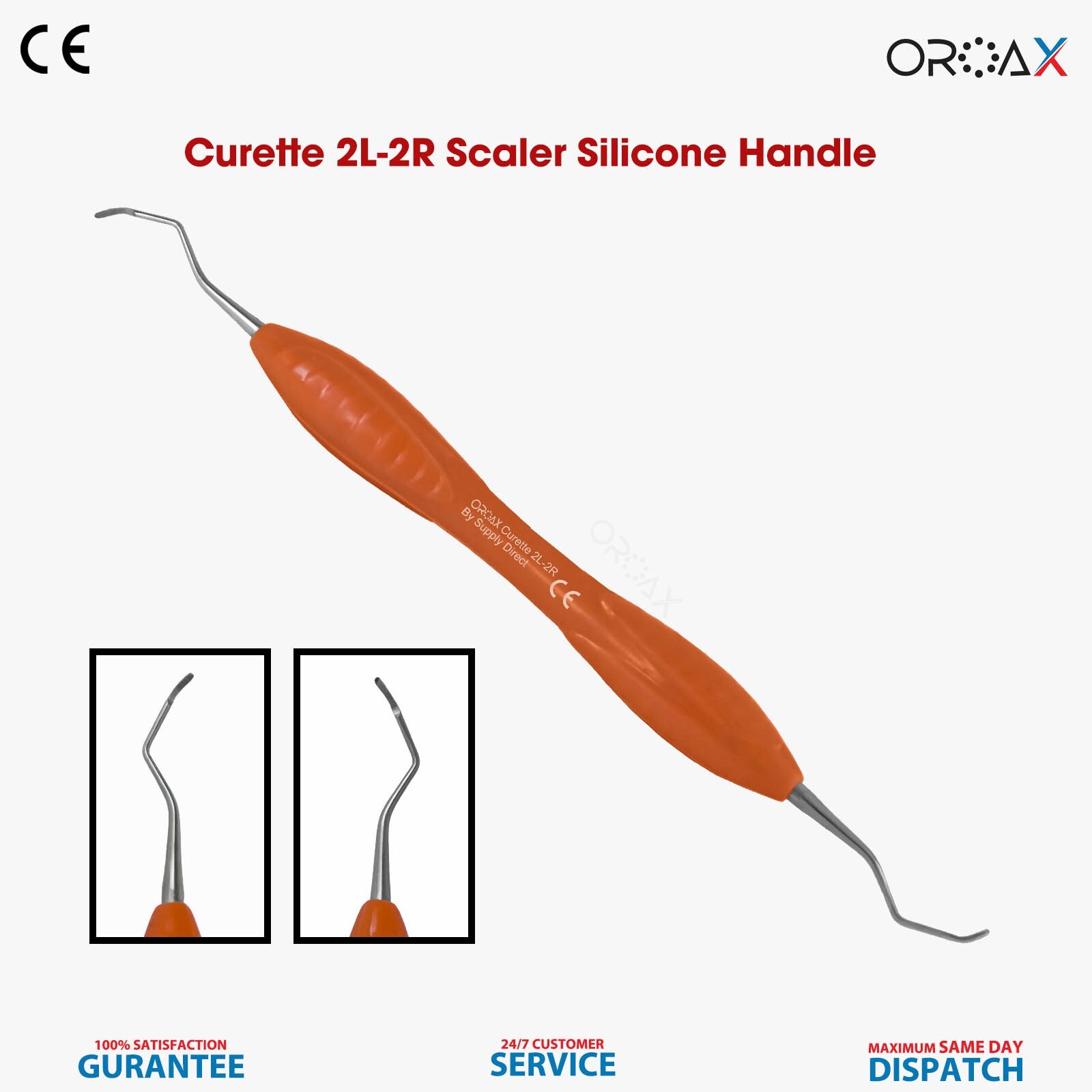 Curetas Columbia 2L-2R Instrumento de higienista dental para conducto radicular