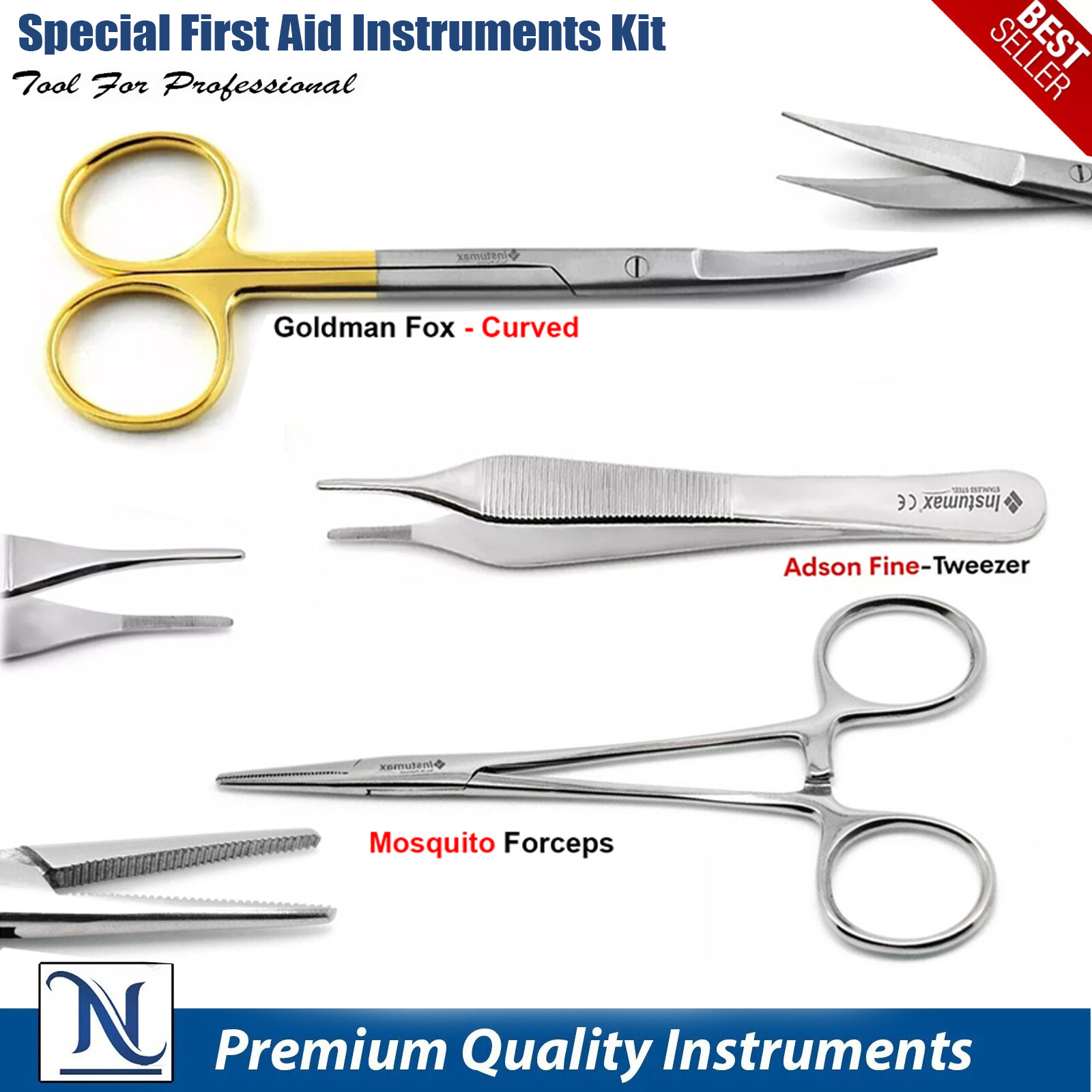 Special First Aid Suture Removal Scissors Forceps Castroviejo Needle Holder