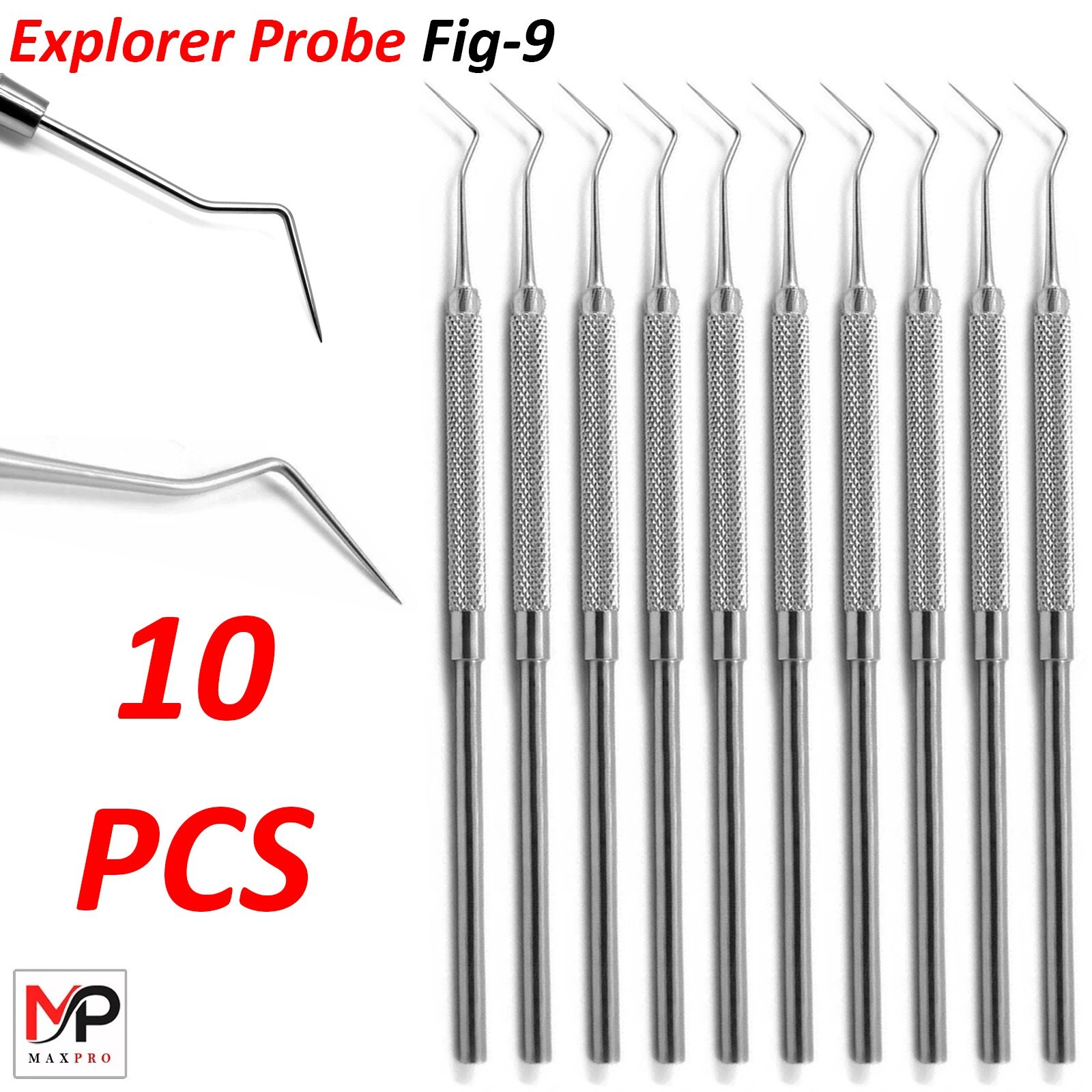 Explorer 9 Probe Diagnostic Endodontic Dental Examnation Instruments