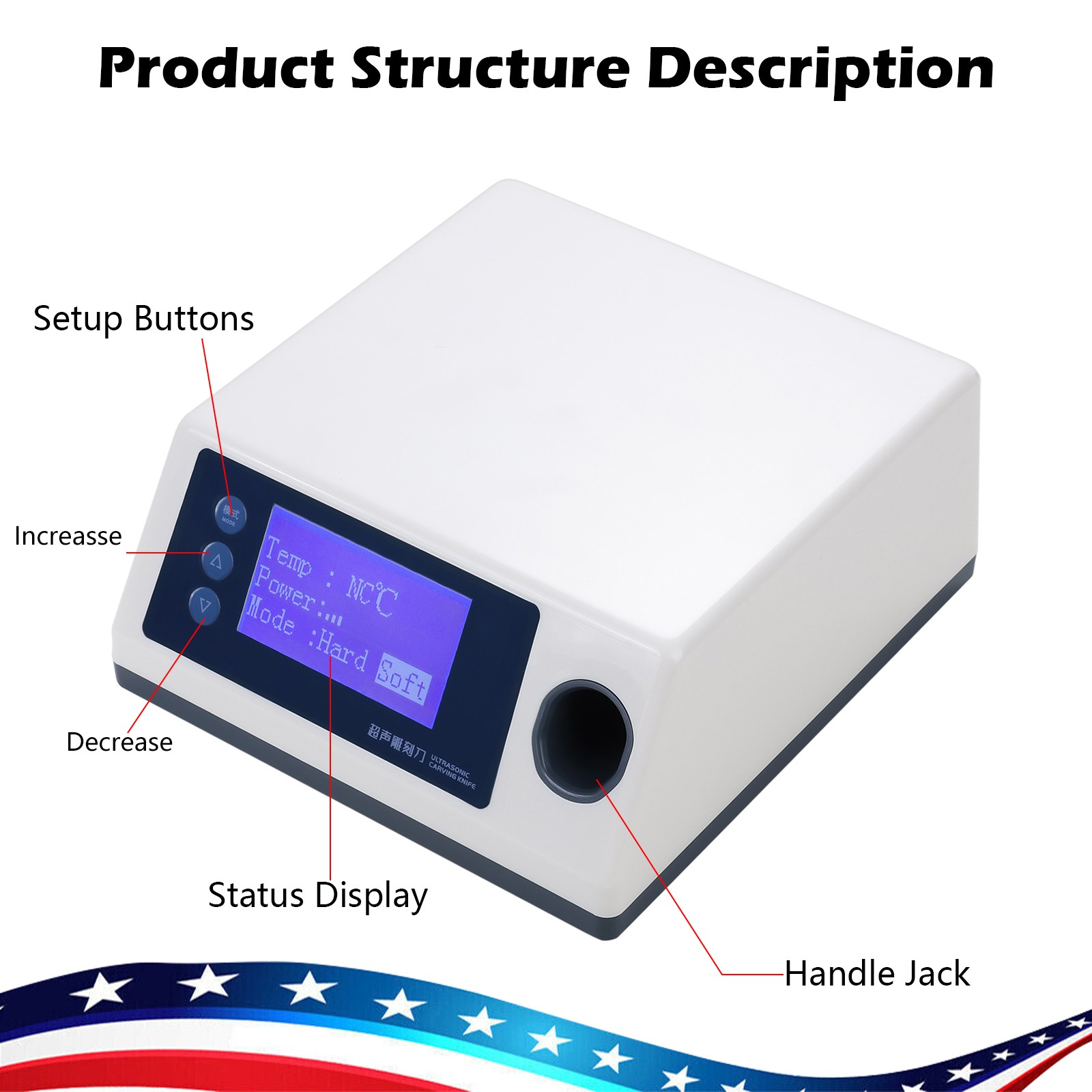 Electrosurgery Dental Cutting Unit with 5 Electrodes Tips 110V