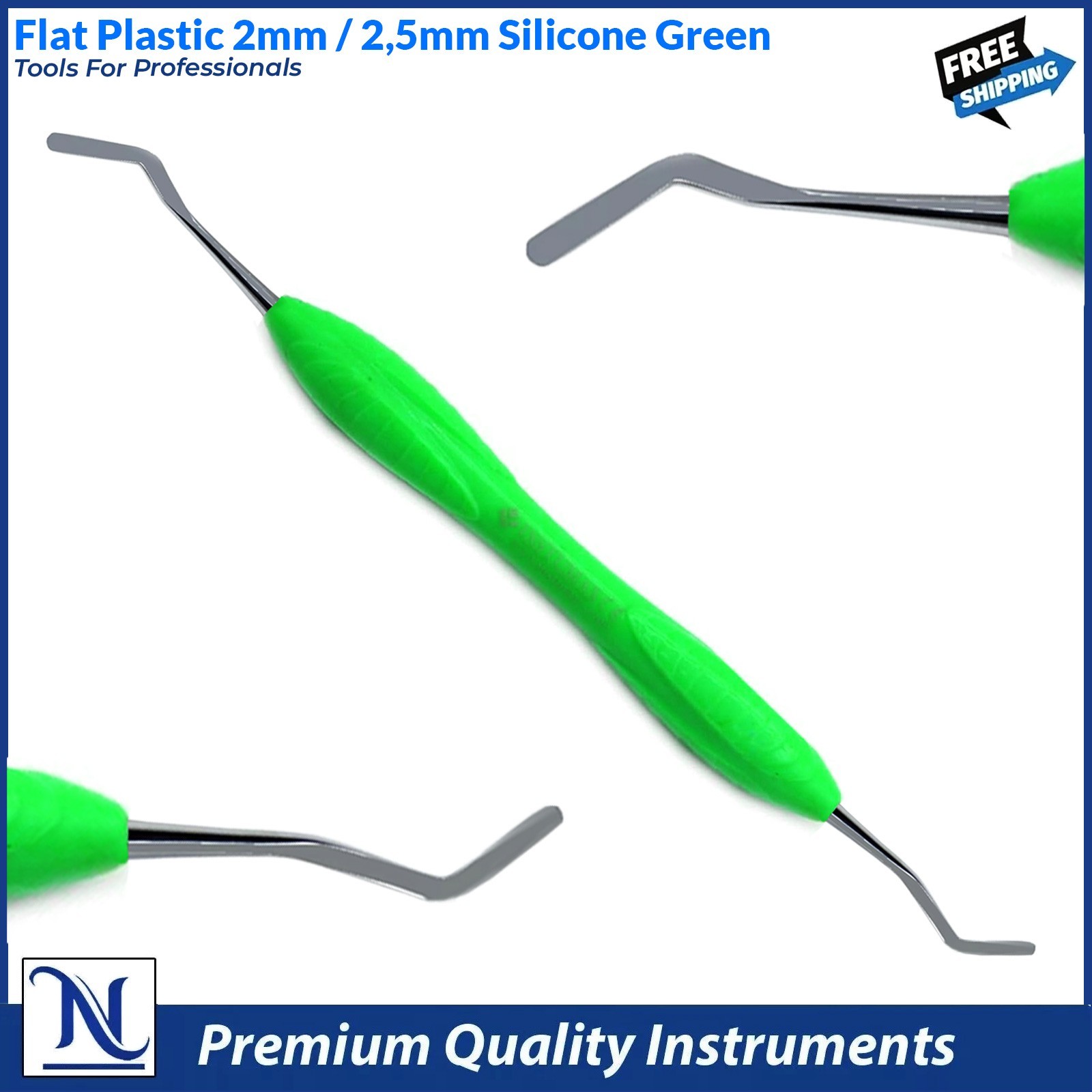 Dental Amalgam Filling Plugger Condenser Flat Plastic Restorative Dentistry Tool