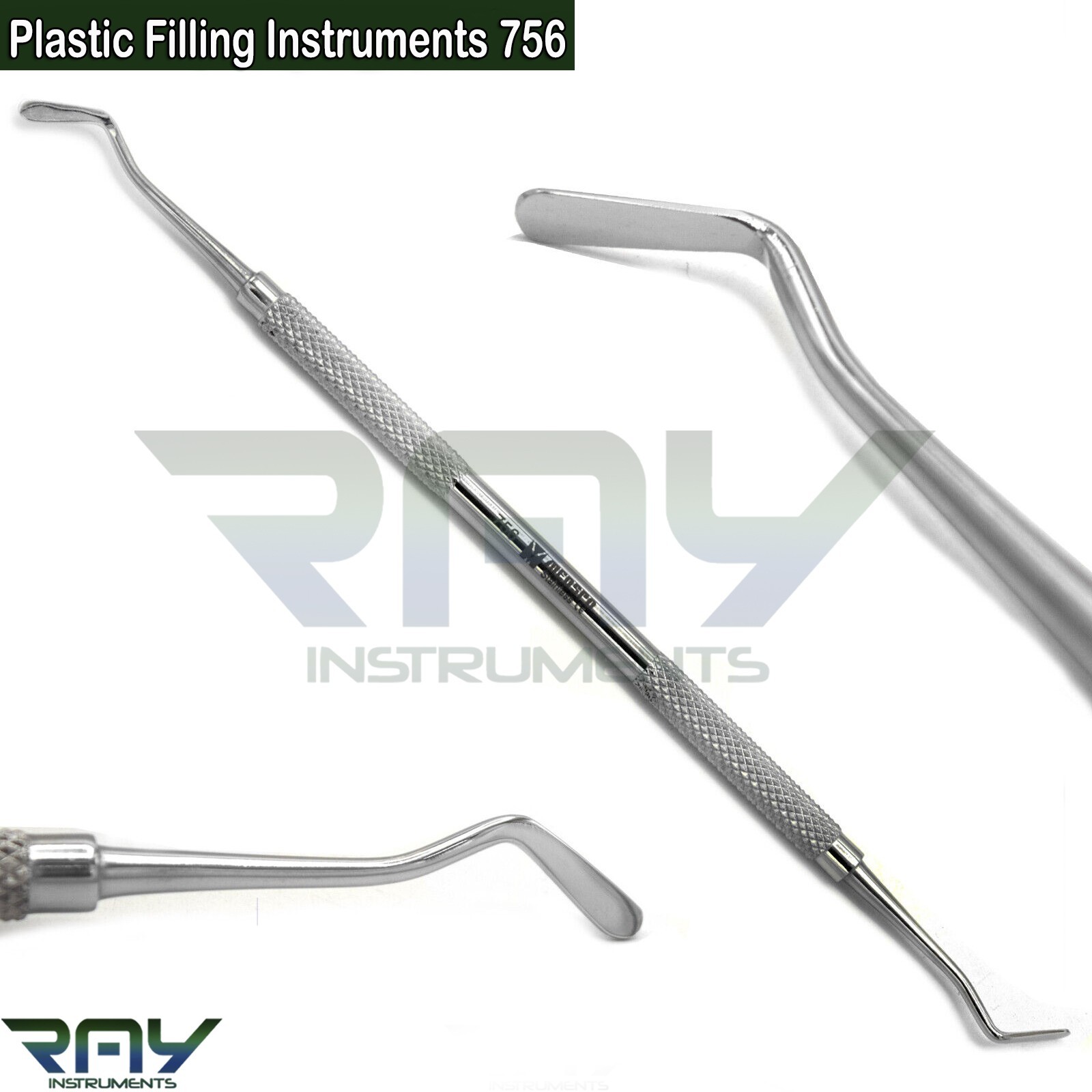 Dental Flat Plastic Amalgam Composite Filling Instruments 756 Restorative Tools