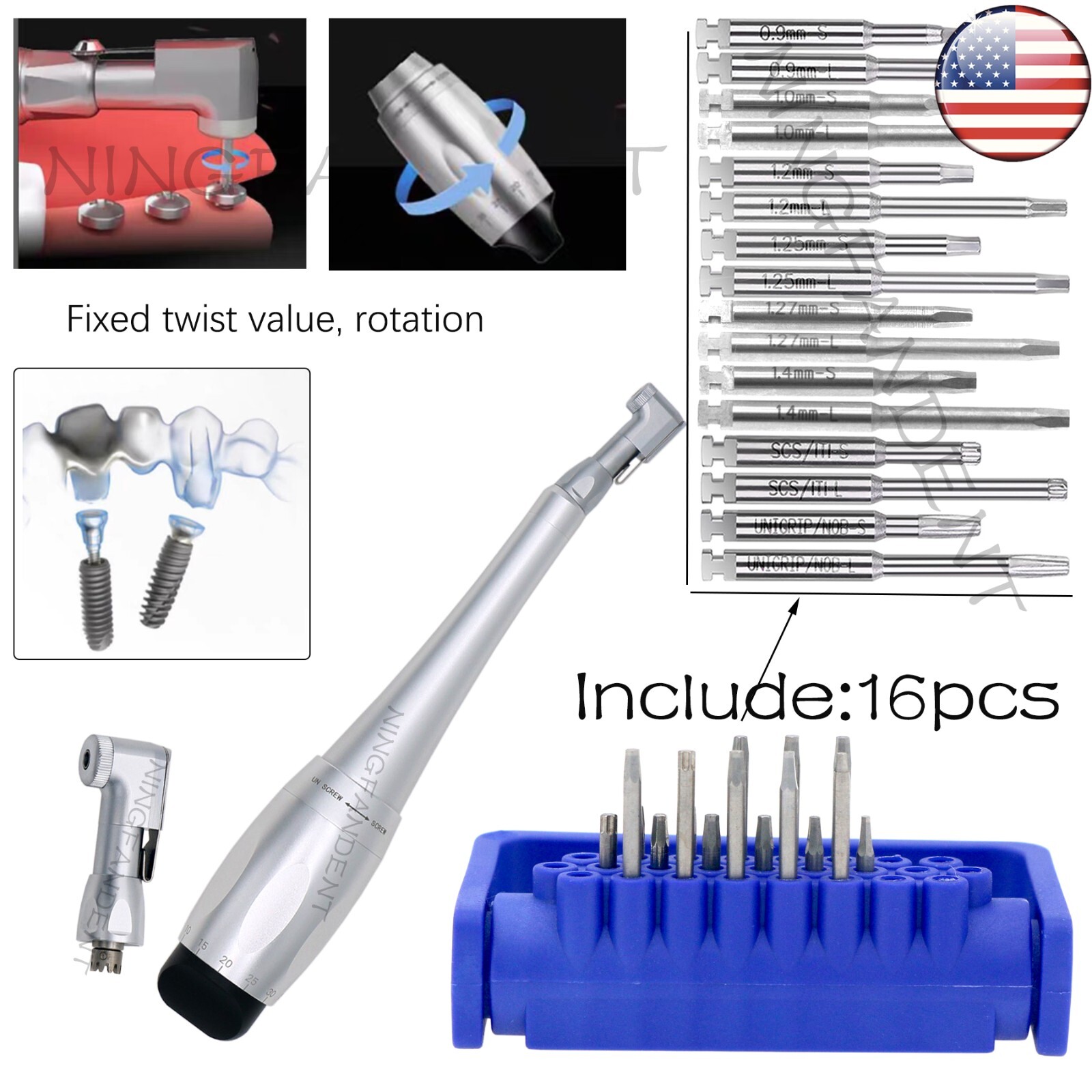 Implant Hex Latch Driver Abutment Screwdriver Dental Torque Wrench/SD-TORQUE