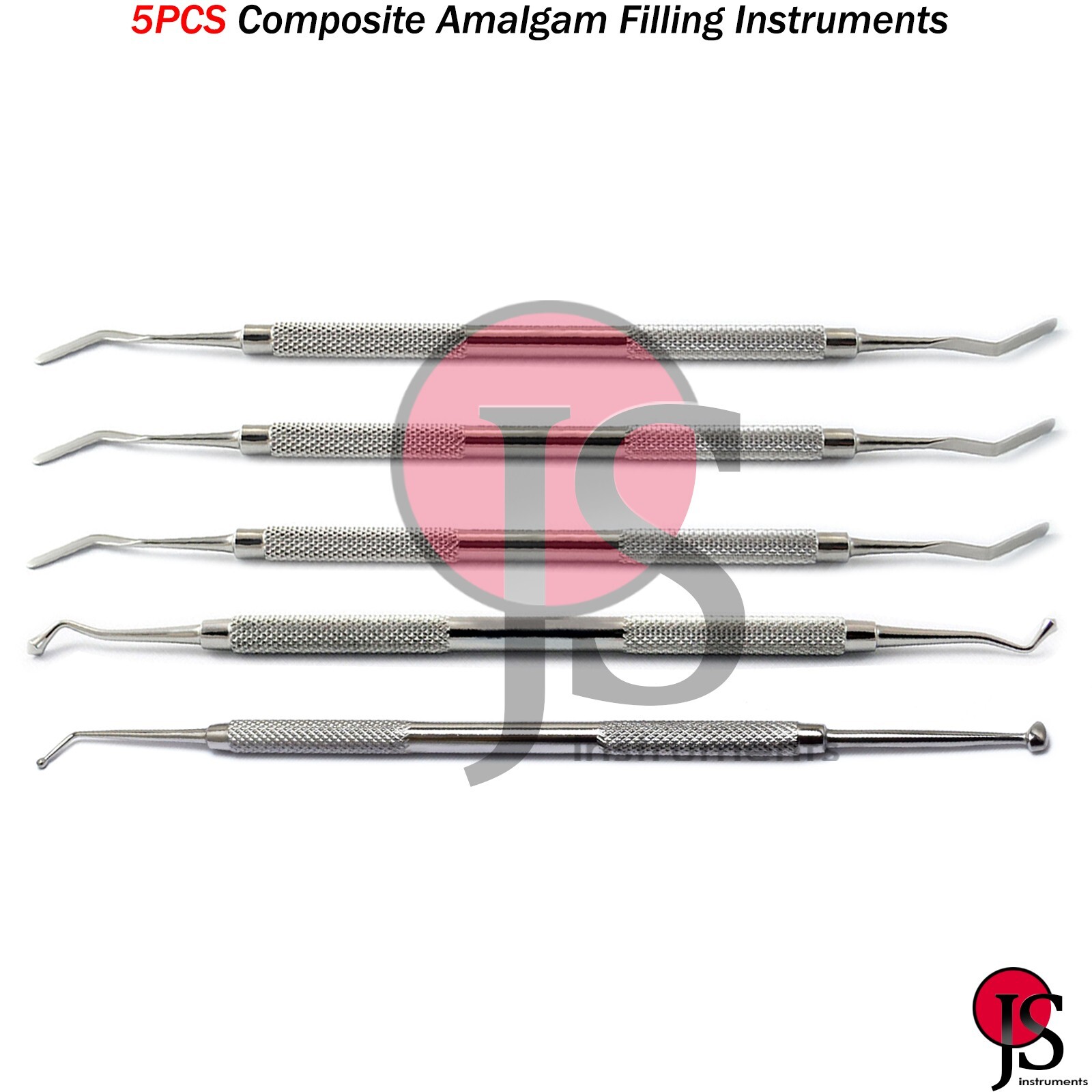 Composite Filling Instruments Restoration Heidemann Spatula Acorn Burnisher 5PCS