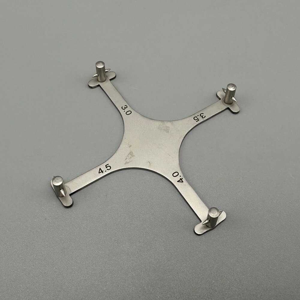 1 Piece Dental Star Gauge For Anterior/Posterior/w marking pen Stainless Steel