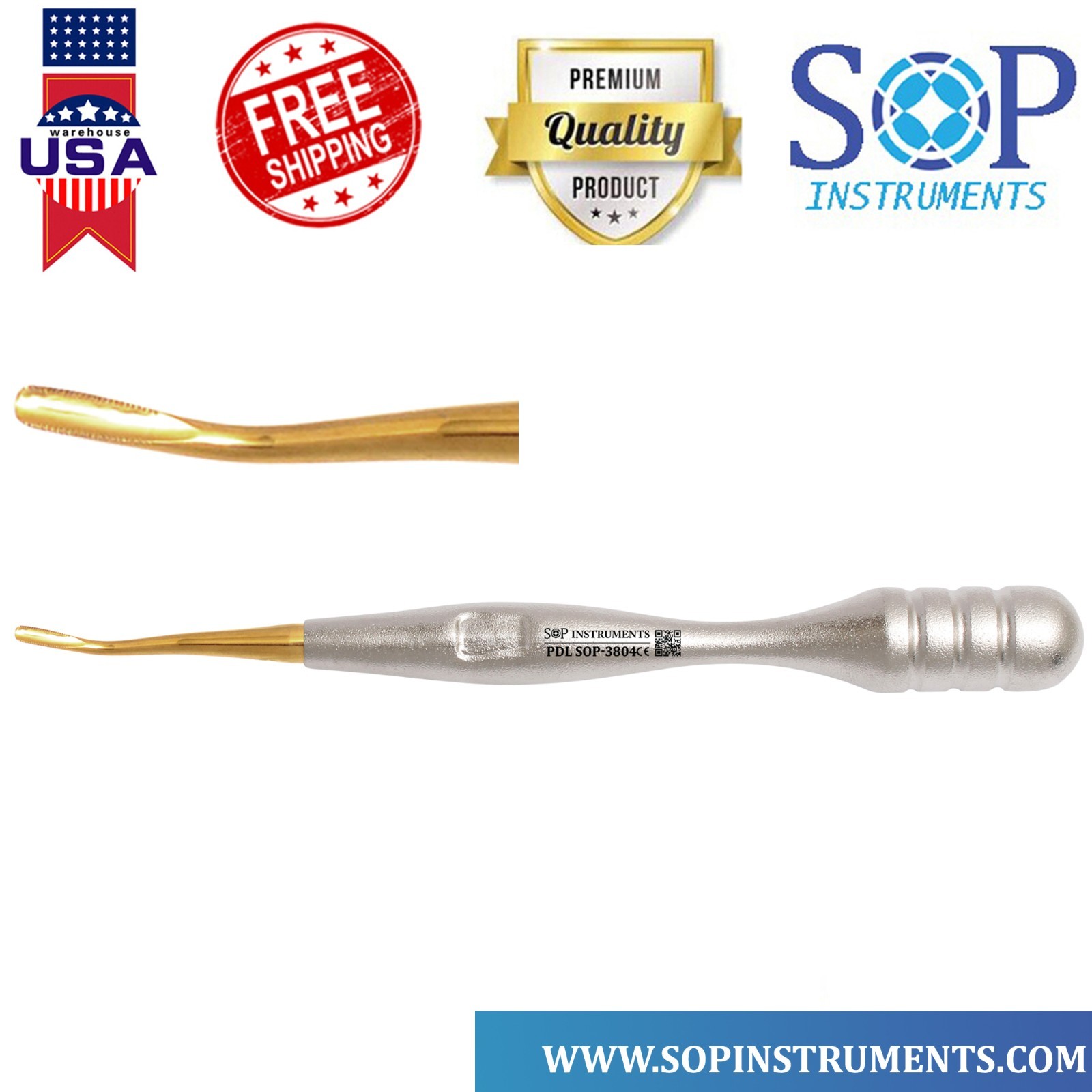Dental PDL Luxating Root Elevators Set of 7 Precise Periotomes Tips Titanium Lab
