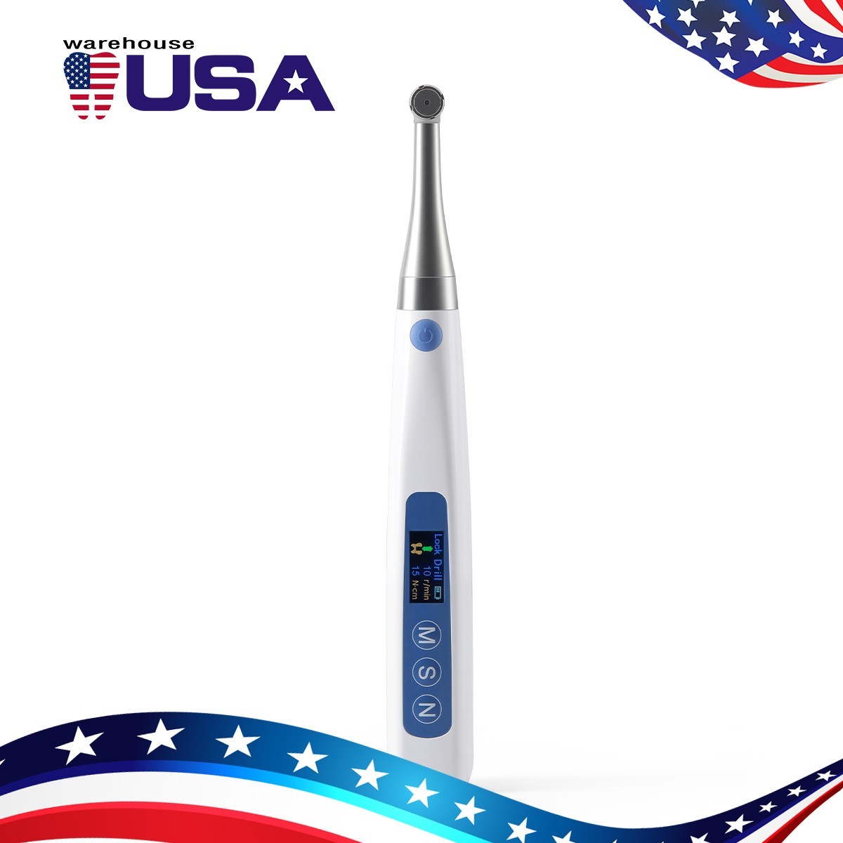 Dental Wireless Implant Electric Torque Wrench Handpiece Tool Driver 360° Rotate