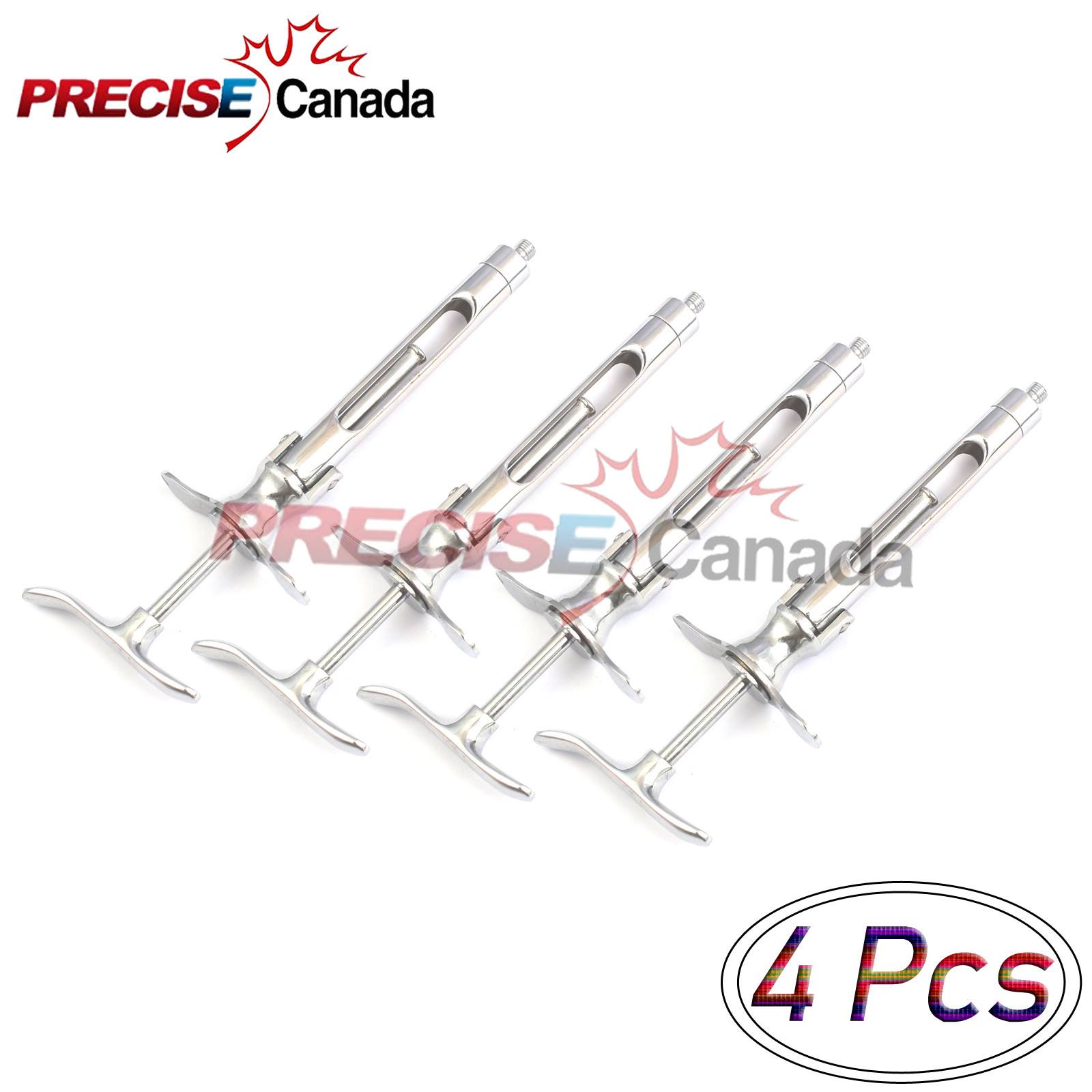 4 Pcs Dental Aspirating Folding Cartridge Syringe 1.8 ml Dental Instruments