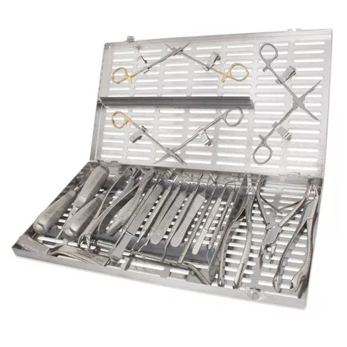 Oral Surgery Kit 24 Instruments with Extra Large Cassette A+ Quality