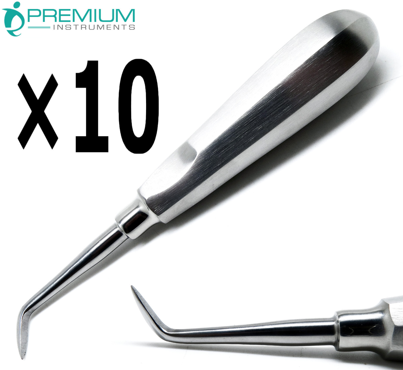 10 Pcs Extracting Elevators Crane #8 Dental Surgical Instruments