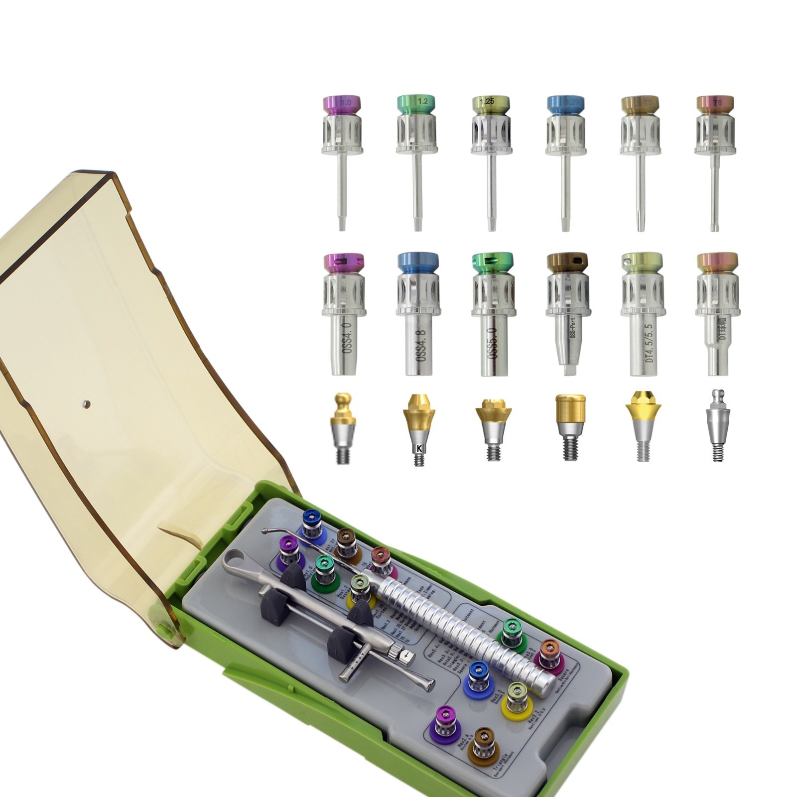 Implant Locator Abutment Drivers Kit Prosthetic Screwdrivers Wrench Multi Stud