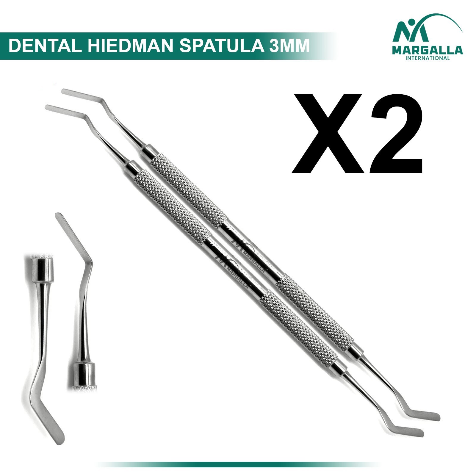 Heidman Dental Composite Filling Spatula – 3mm -Double Ended Lab Instruments