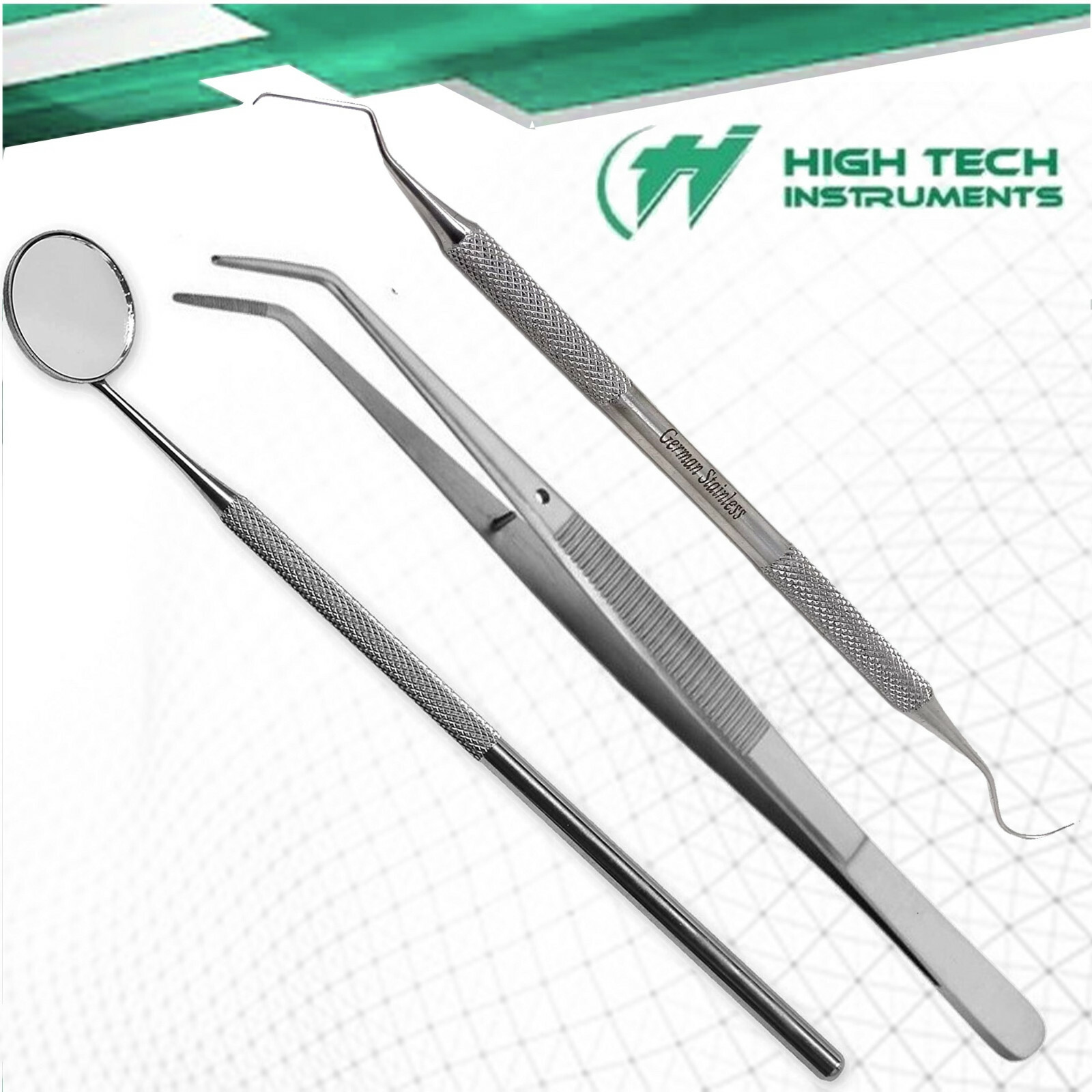 45 Instruments Basic Dental Set Mirror Explorer College Pliers 15 Pcs Each NEW