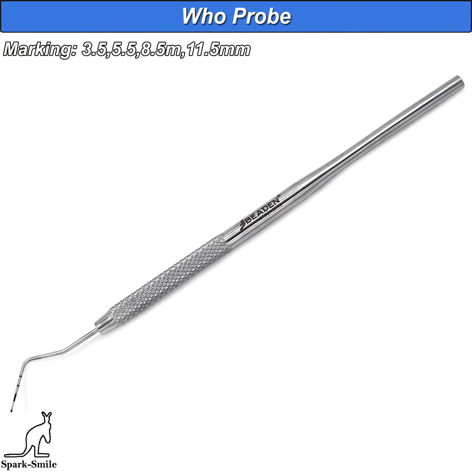 Periodontal Screening Gum Depth Measuring Perio Probes Color Coaded Marking Tool