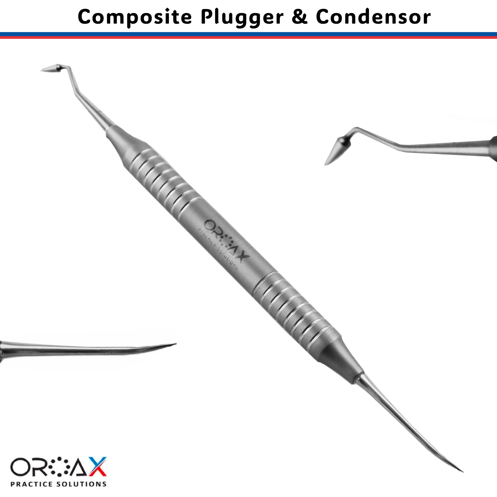 4Pcs German Composite Amalgam Plugger & Condenser Filling Instruments Set