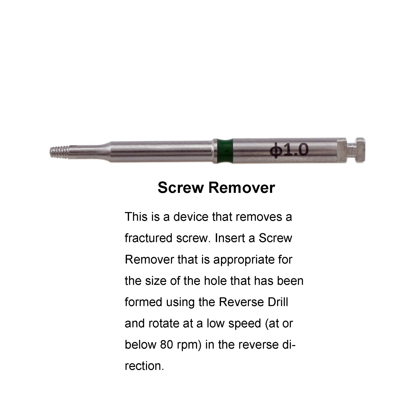Implant Screw Removal Kit Nobel Claw Reverse Drill Neobiotech SR Perfect Guides