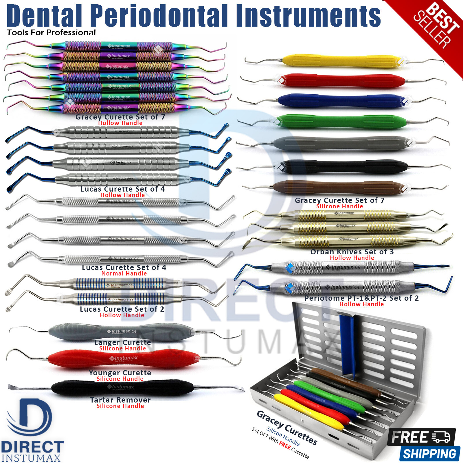PERIODONTAL GUM GRAFT KNIFE GINGIVAL TISSUE SURGERY DENTAL TUNNELING INSTRUMENTS
