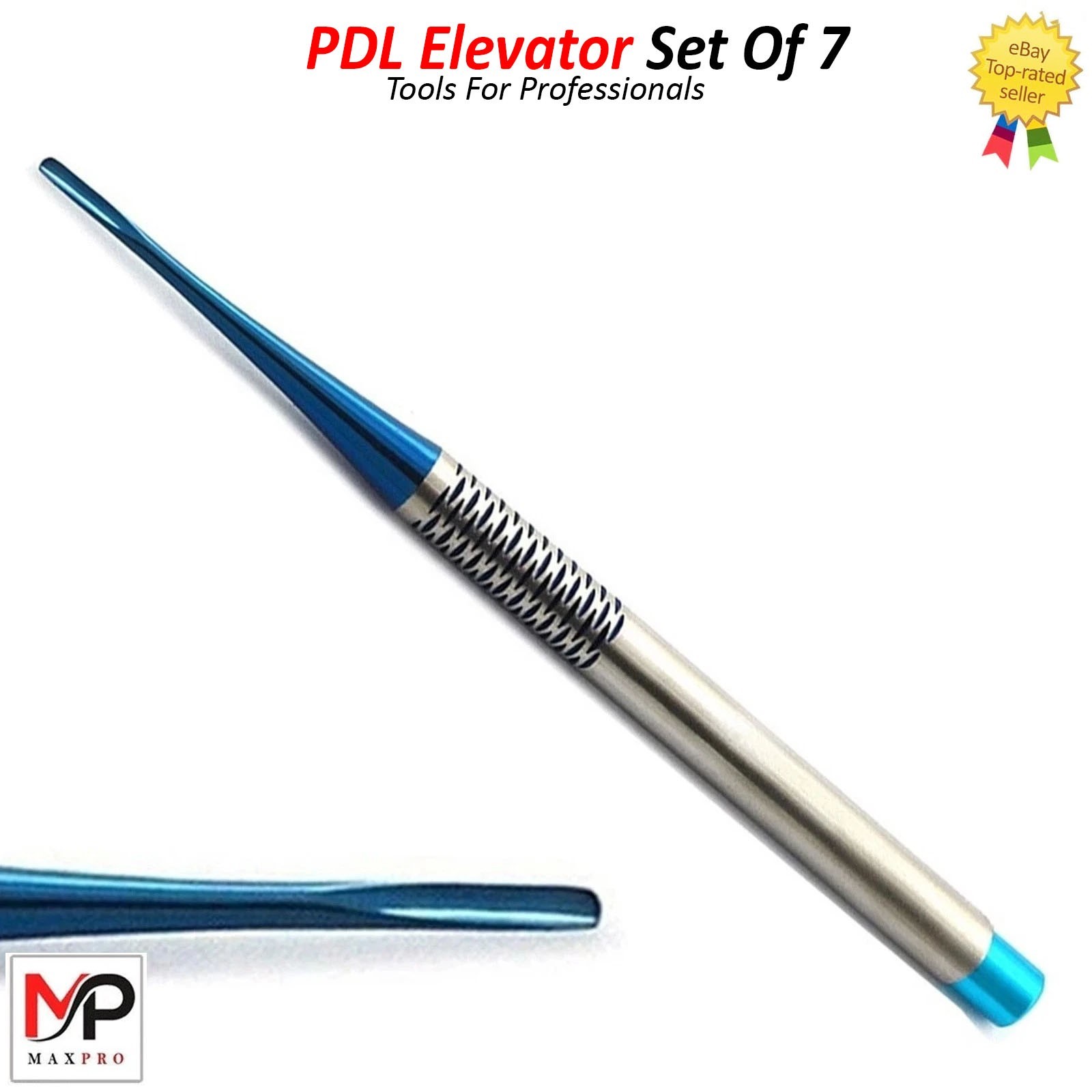 Dental PDL Luxating Root Elevators Set of 7 Precise Periotomes Tips Titanium Lab