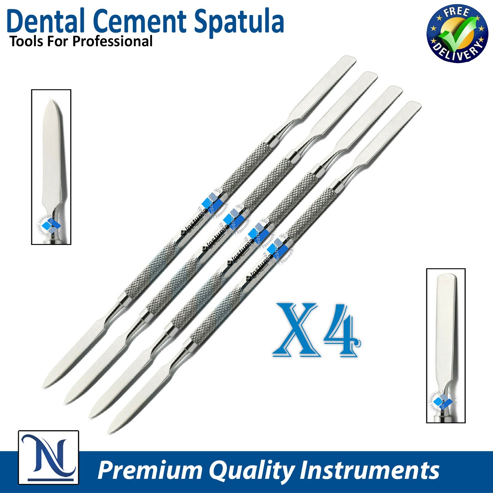 Cement Spatula Double End Dental Instruments -Lab Mixing Modeling Restorative