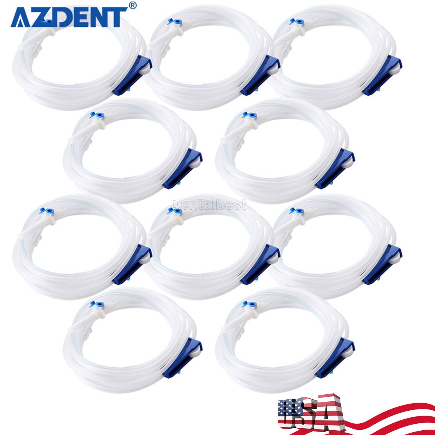 10 X Dental Disposible Implant Irrigation Tube Hose Fit for W/H Surgical Motor