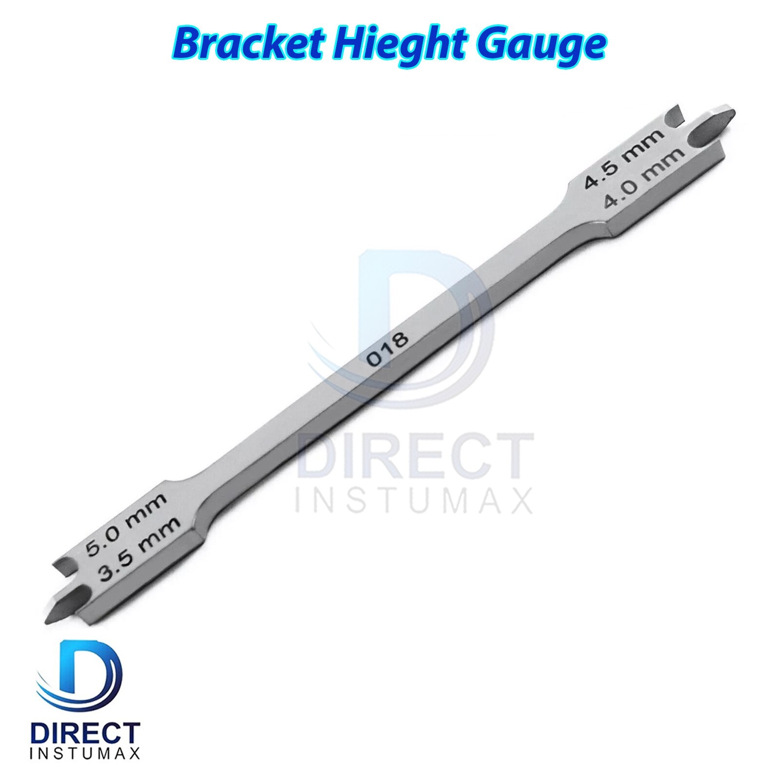 10pcs Orthodontic Bracket Height Gauge | 022 Slot Dental Measuring Instruments