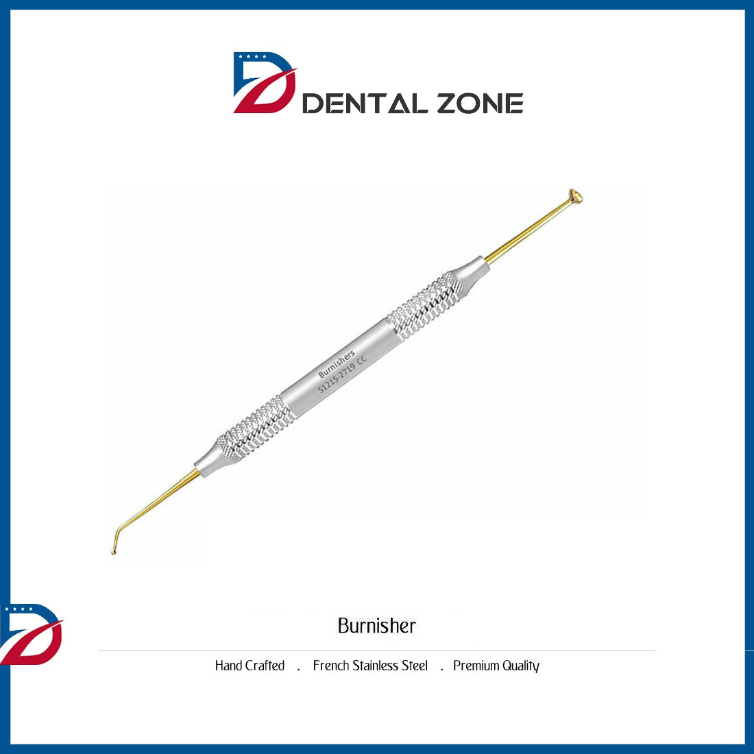 *SET OF 5 *BURNISHER EGG BALL DENTAL AMALGAM FILLING INSTRUMENT *CE*
