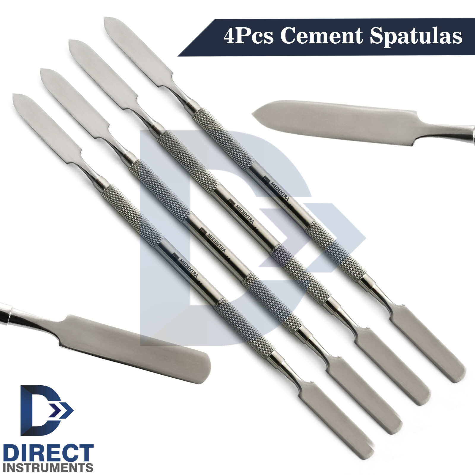 4Pcs Dental Cement Spatula Double Ended Laboratory Mixing Scraper Restorative CE