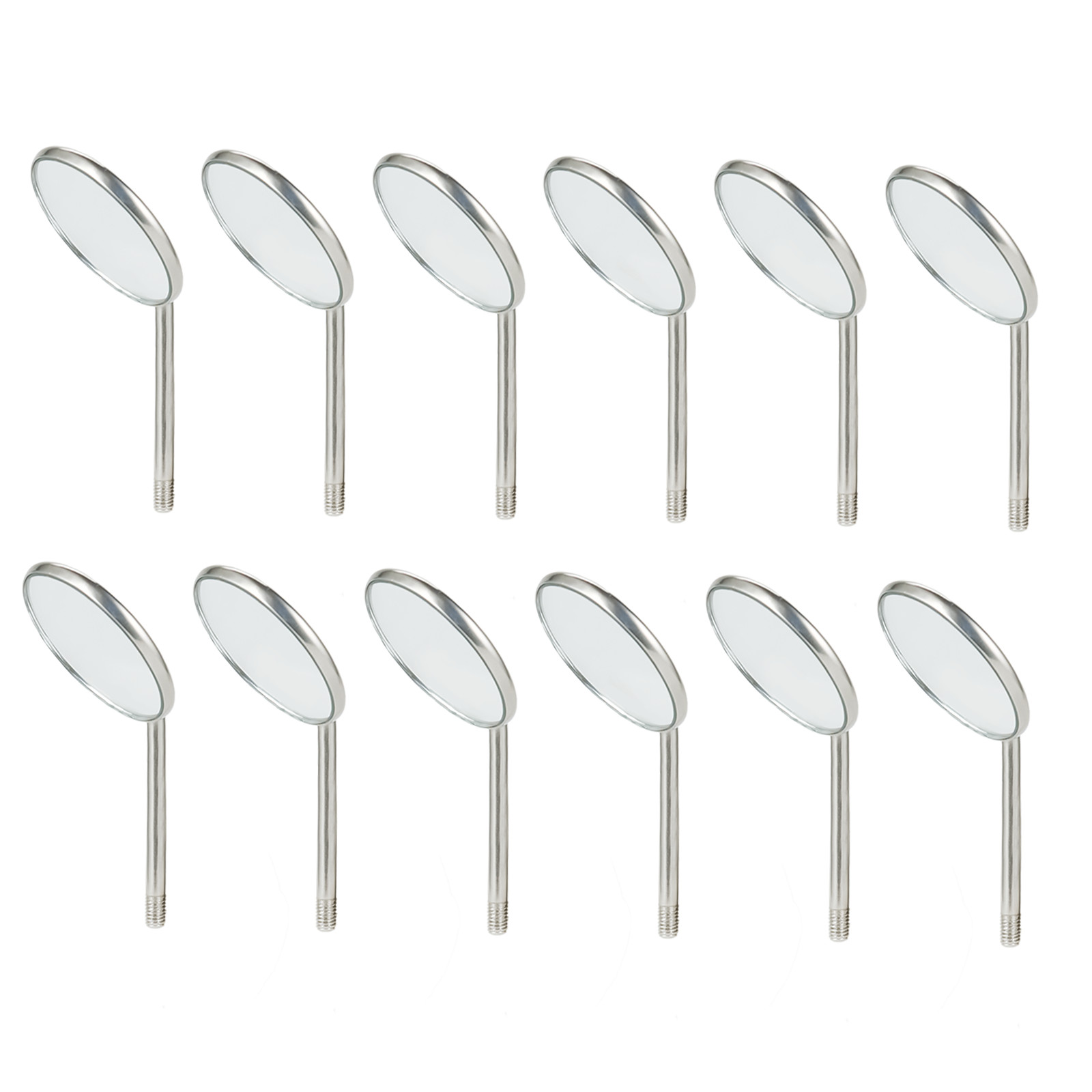 JMU 12 Pcs Dental Mouth Mirror heads Cone Socket # 5 Plain – Stainless Steel