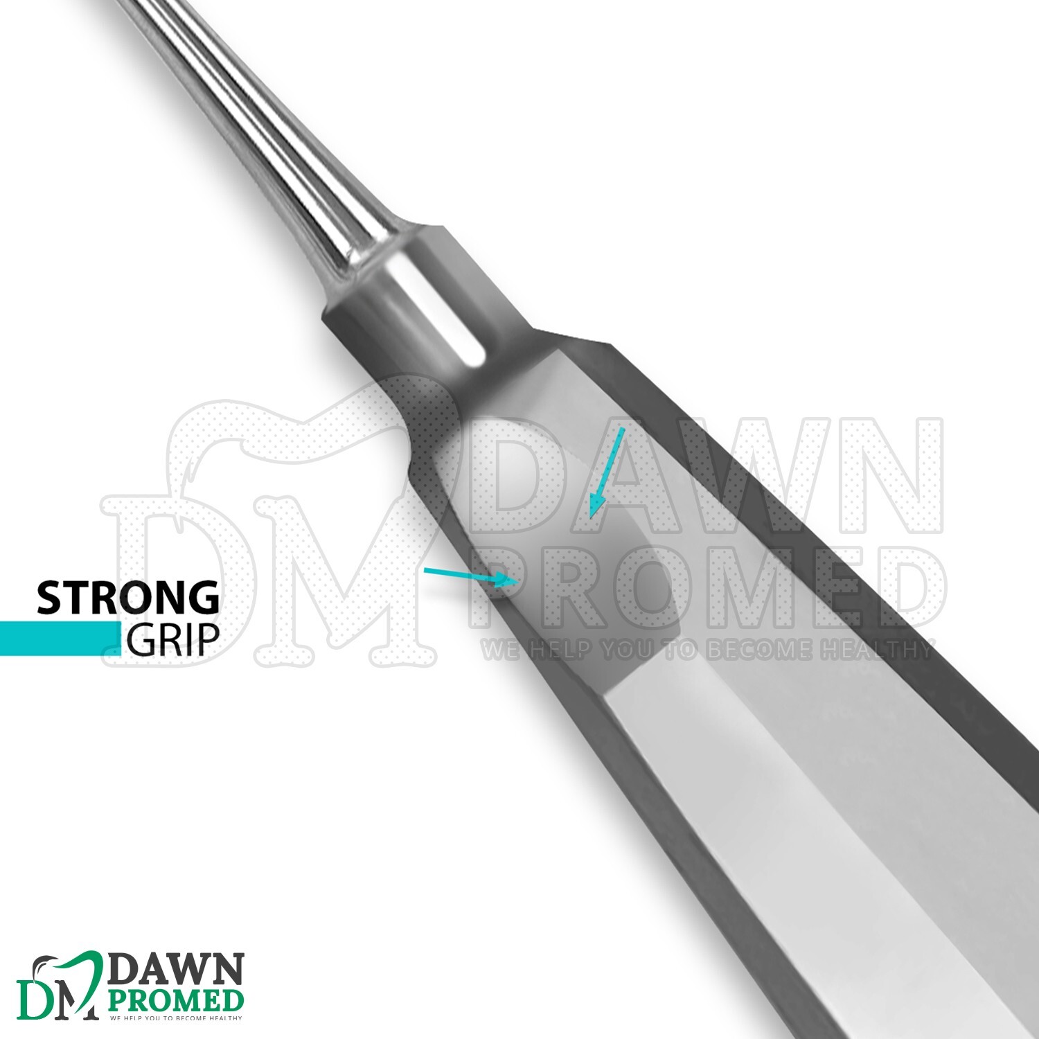 Left Angled 6″ Apical Root Elevator #302 Extracting Luxating Dental Instrument